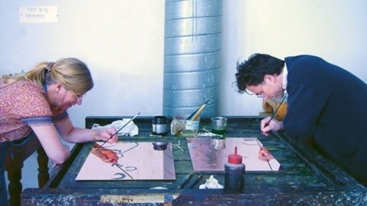 Backdrop for Herr och Fru Konst