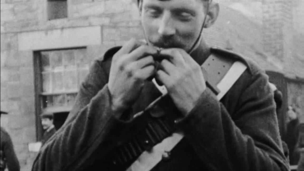 Backdrop for Royal Scots Regiment at Edinburgh Castle