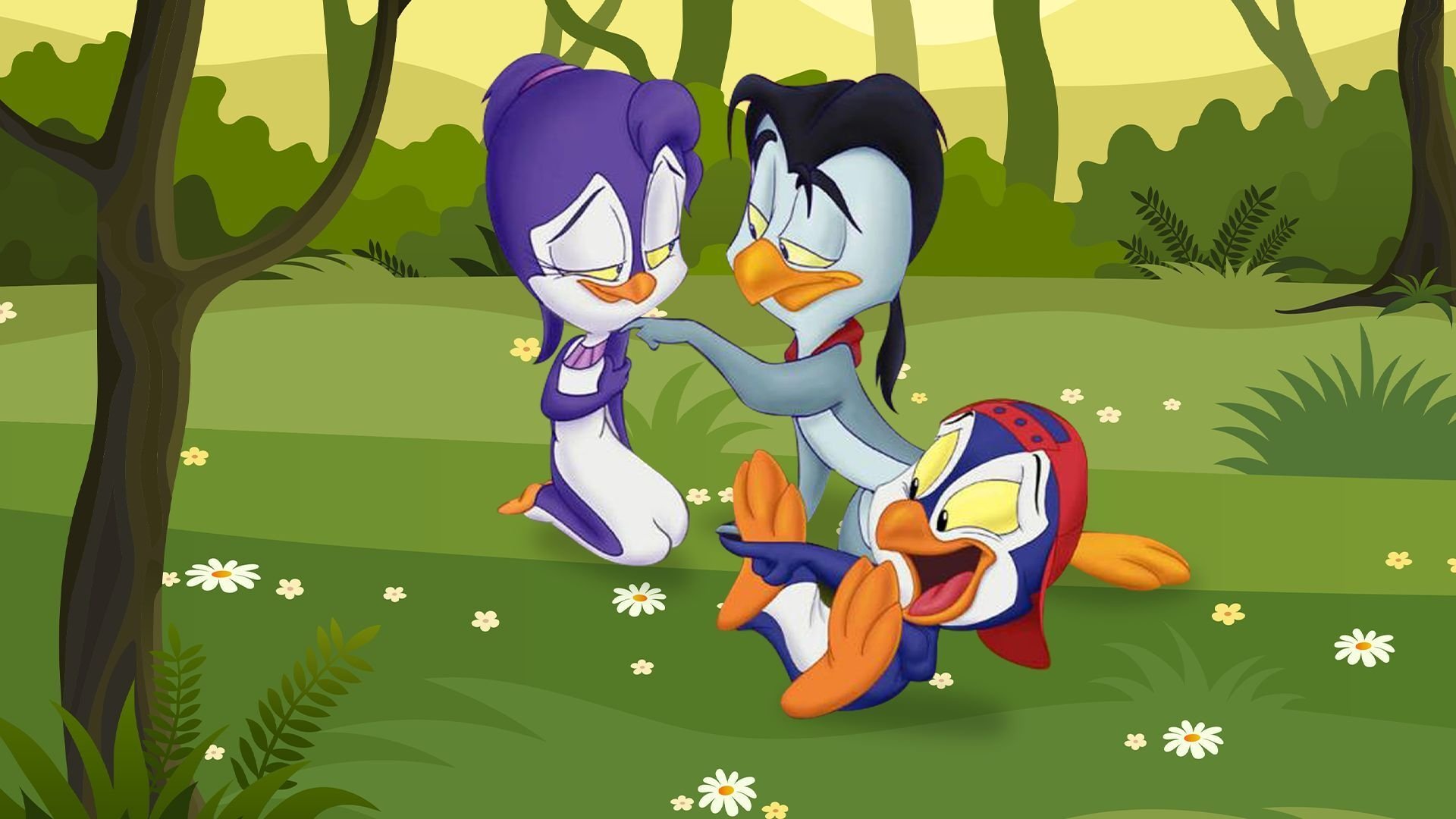 Backdrop for The Pintins to the Rescue