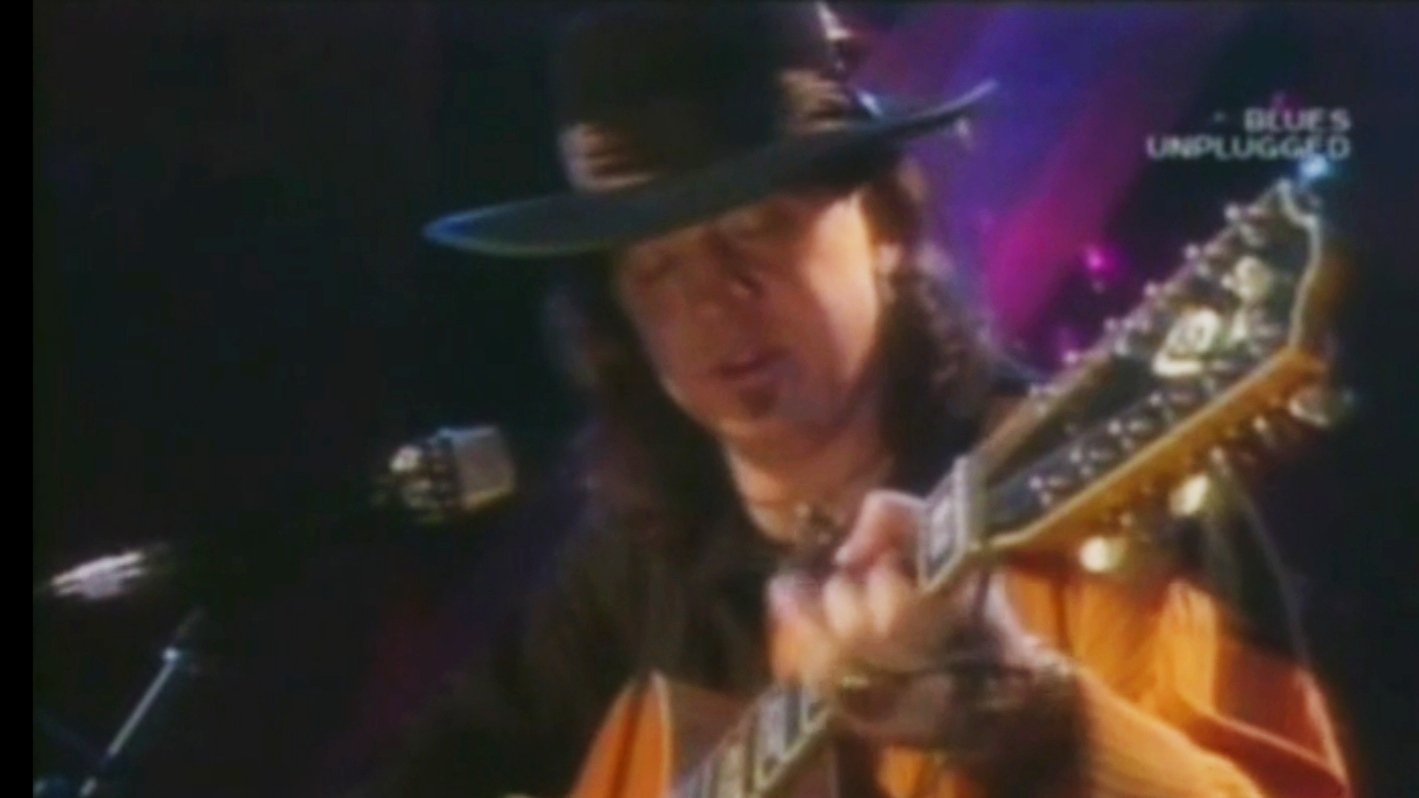 Backdrop for MTV Unplugged: Stevie Ray Vaughan with Joe Satriani