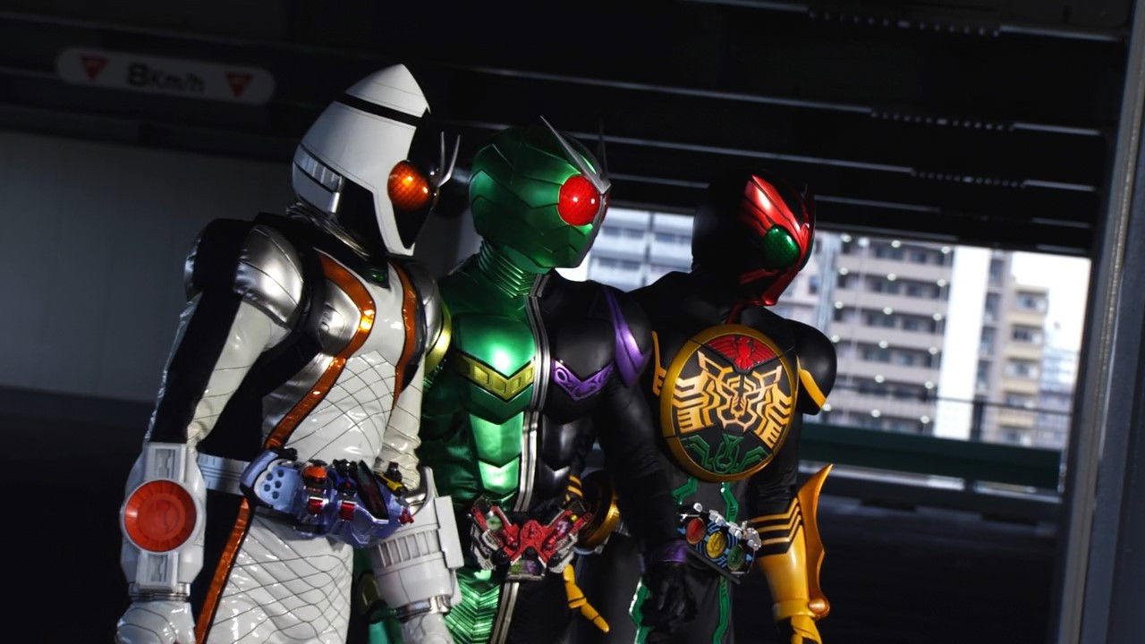 Backdrop for Kamen Rider x Kamen Rider Fourze & OOO Movie Wars Mega Max