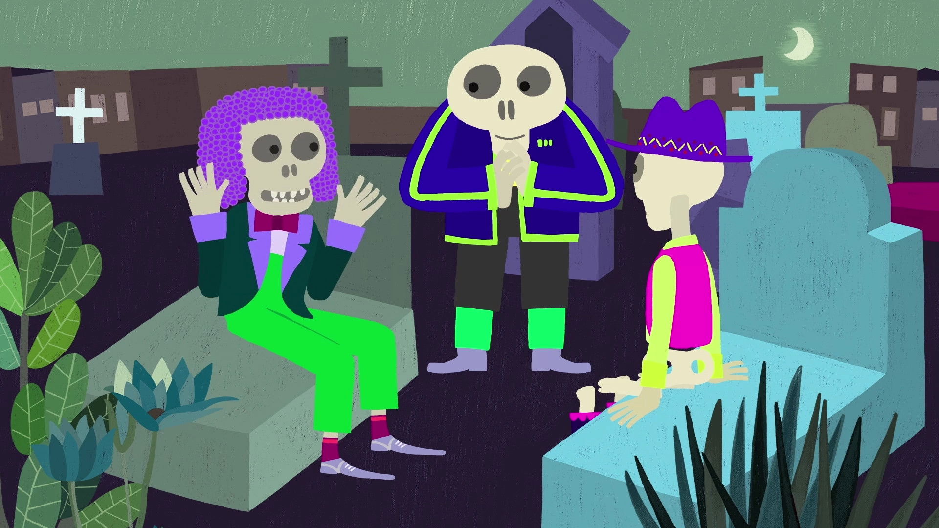 Backdrop for Los días de los muertos