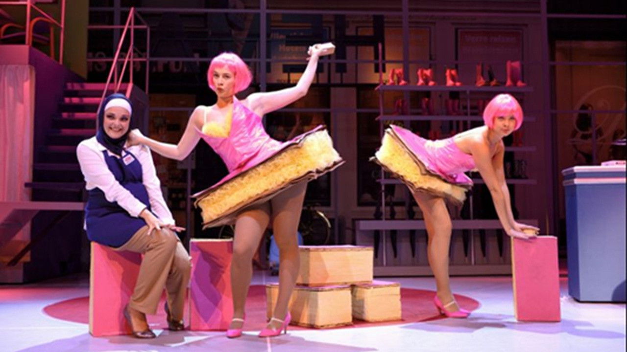 Backdrop for HEMA, de Musical