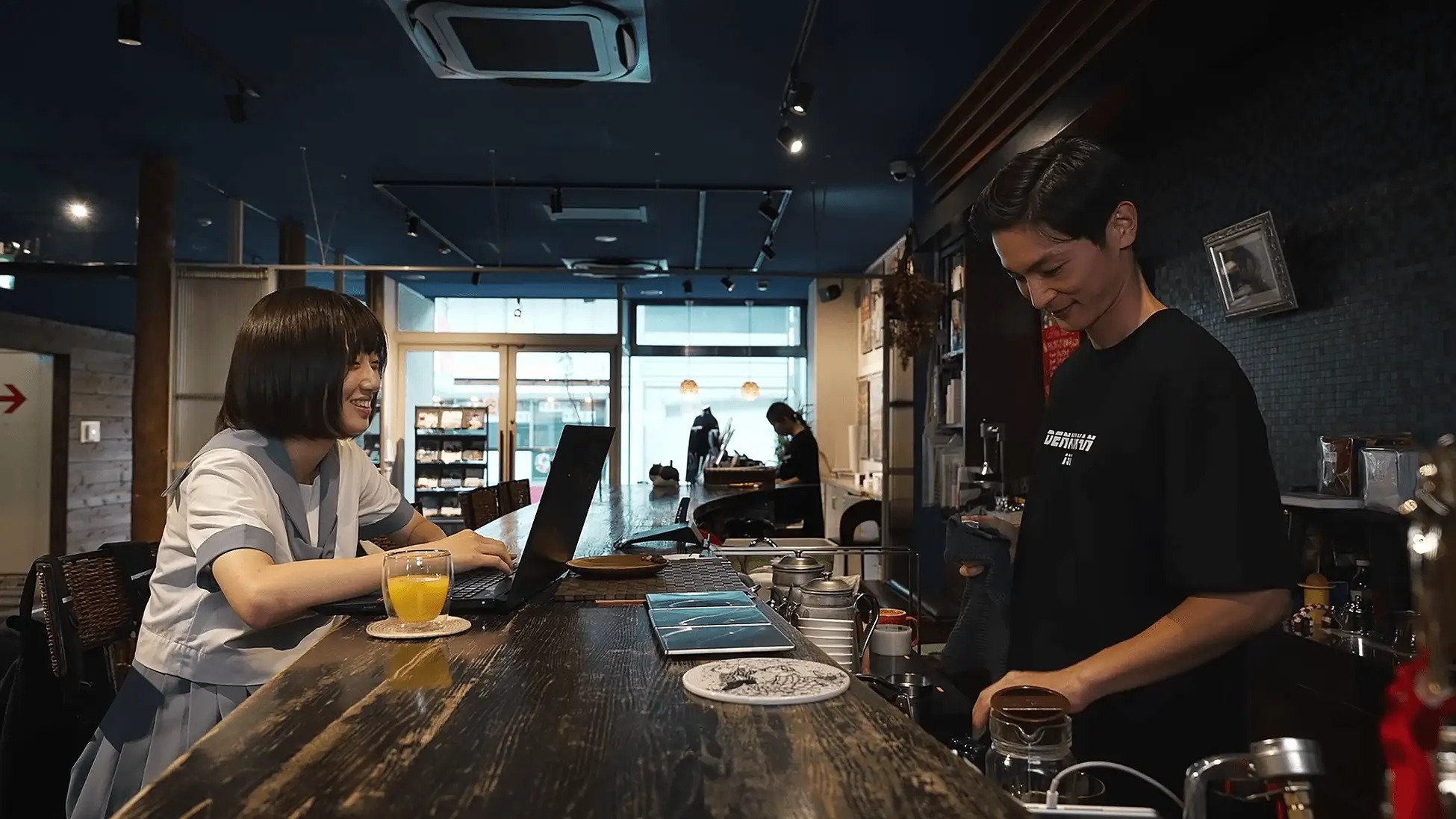 Backdrop for Rainy Blue