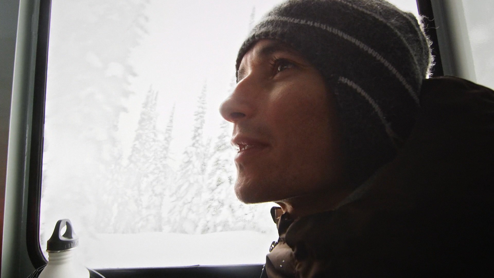 Backdrop for Distorted Reality: A European Snowboard Movie