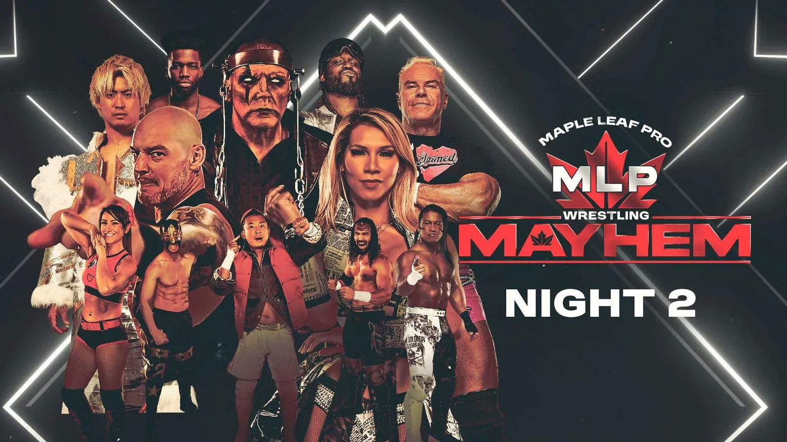 Backdrop for Maple Leaf Pro Wrestling - Mayhem Night 2