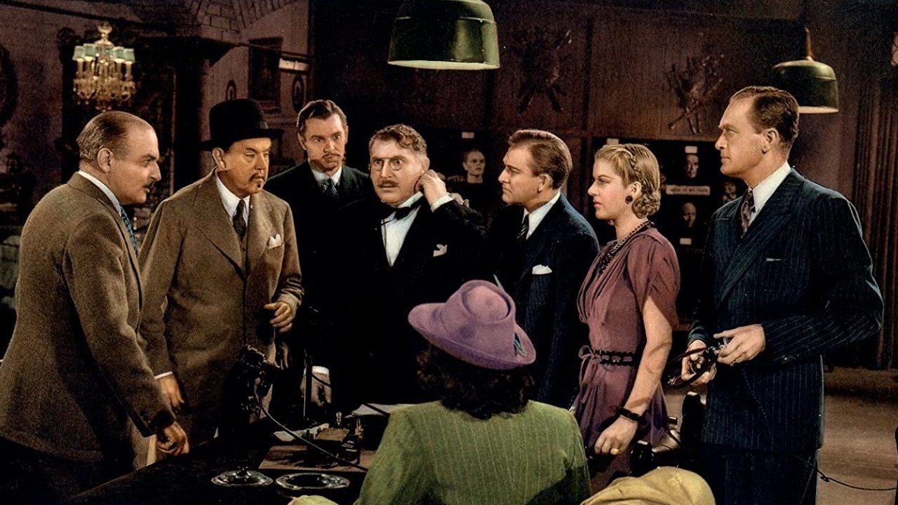 Backdrop for Charlie Chan at the Wax Museum