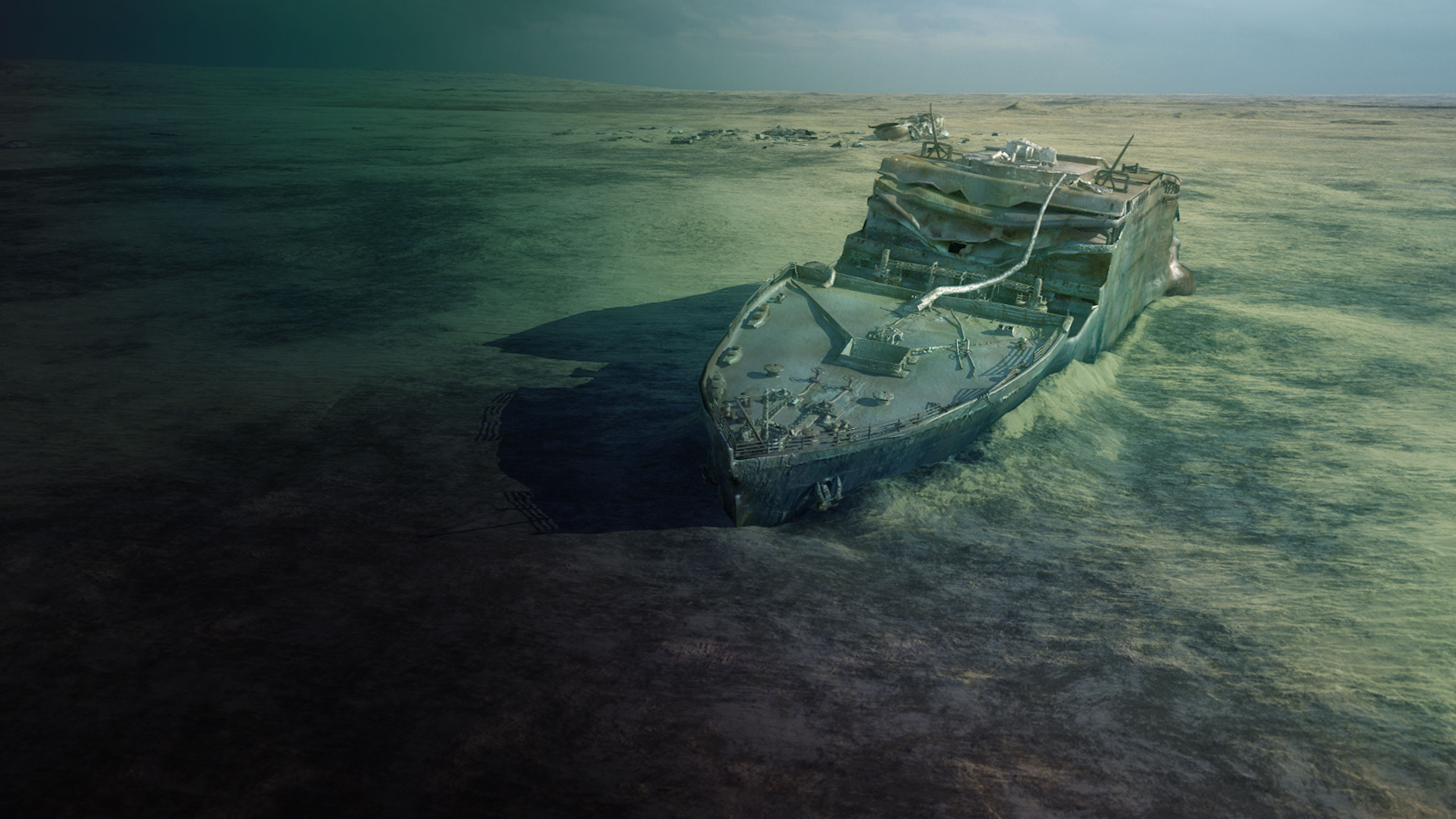 Backdrop for Drain the Titanic