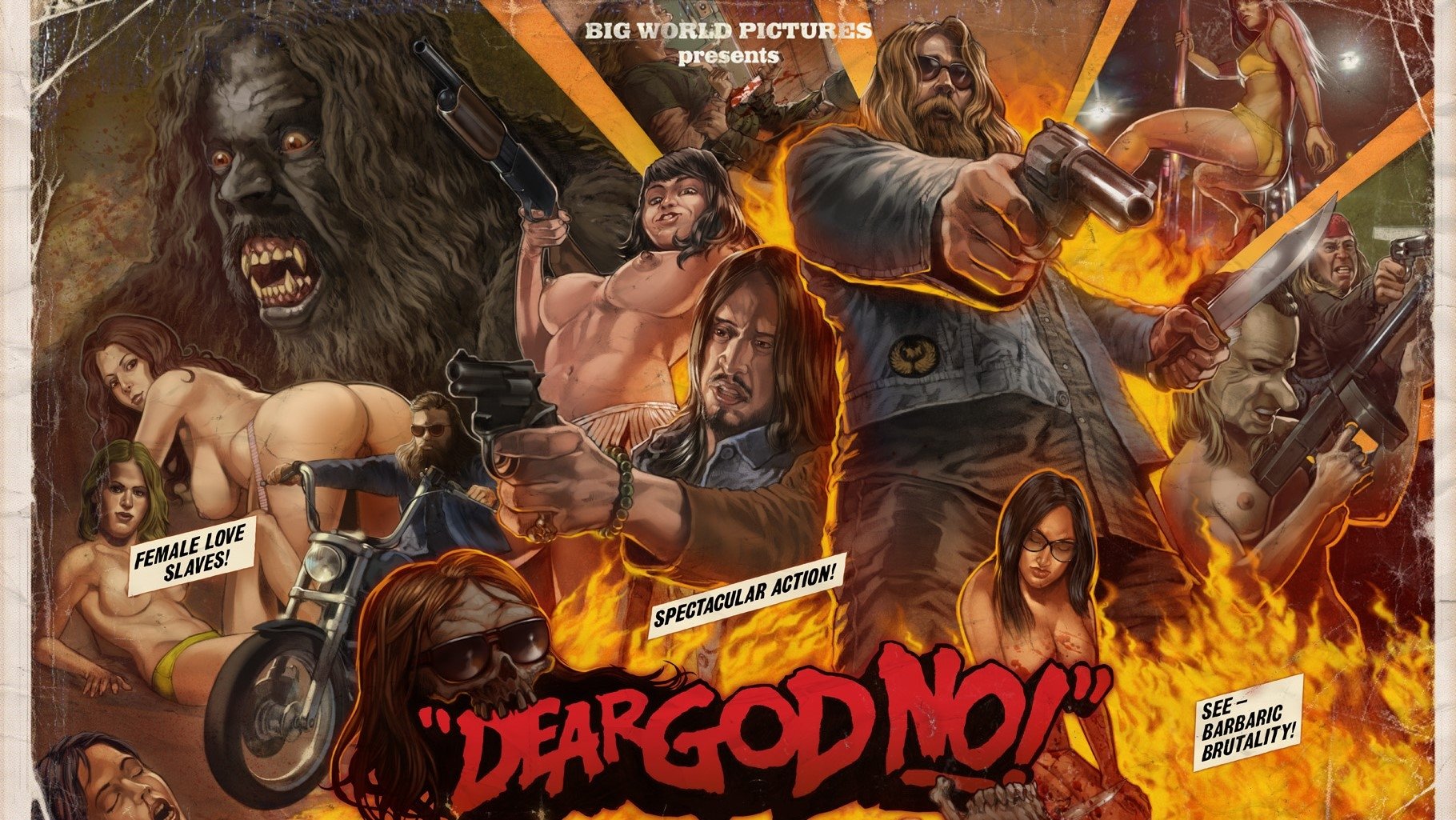 Backdrop for Dear God No!