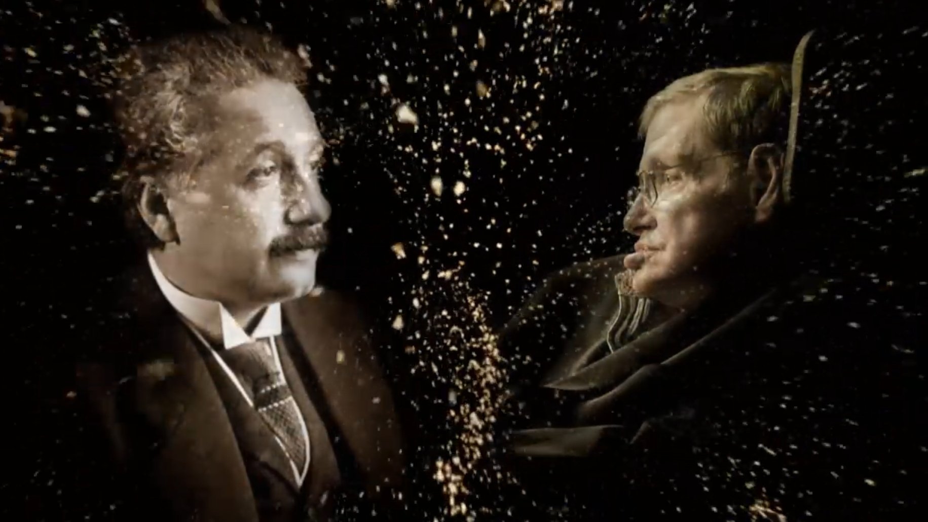 Backdrop for Einstein and Hawking: Masters of Our Universe