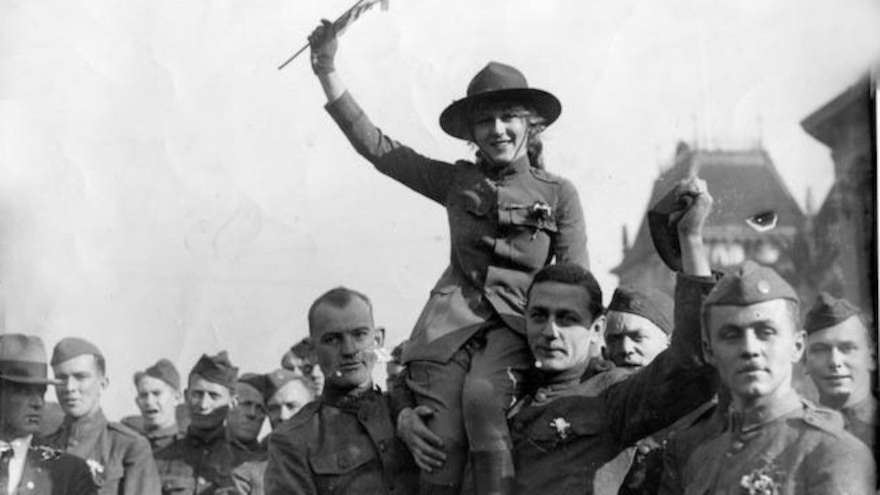 Backdrop for All-Star Production of Patriotic Episodes for the Second Liberty Loan