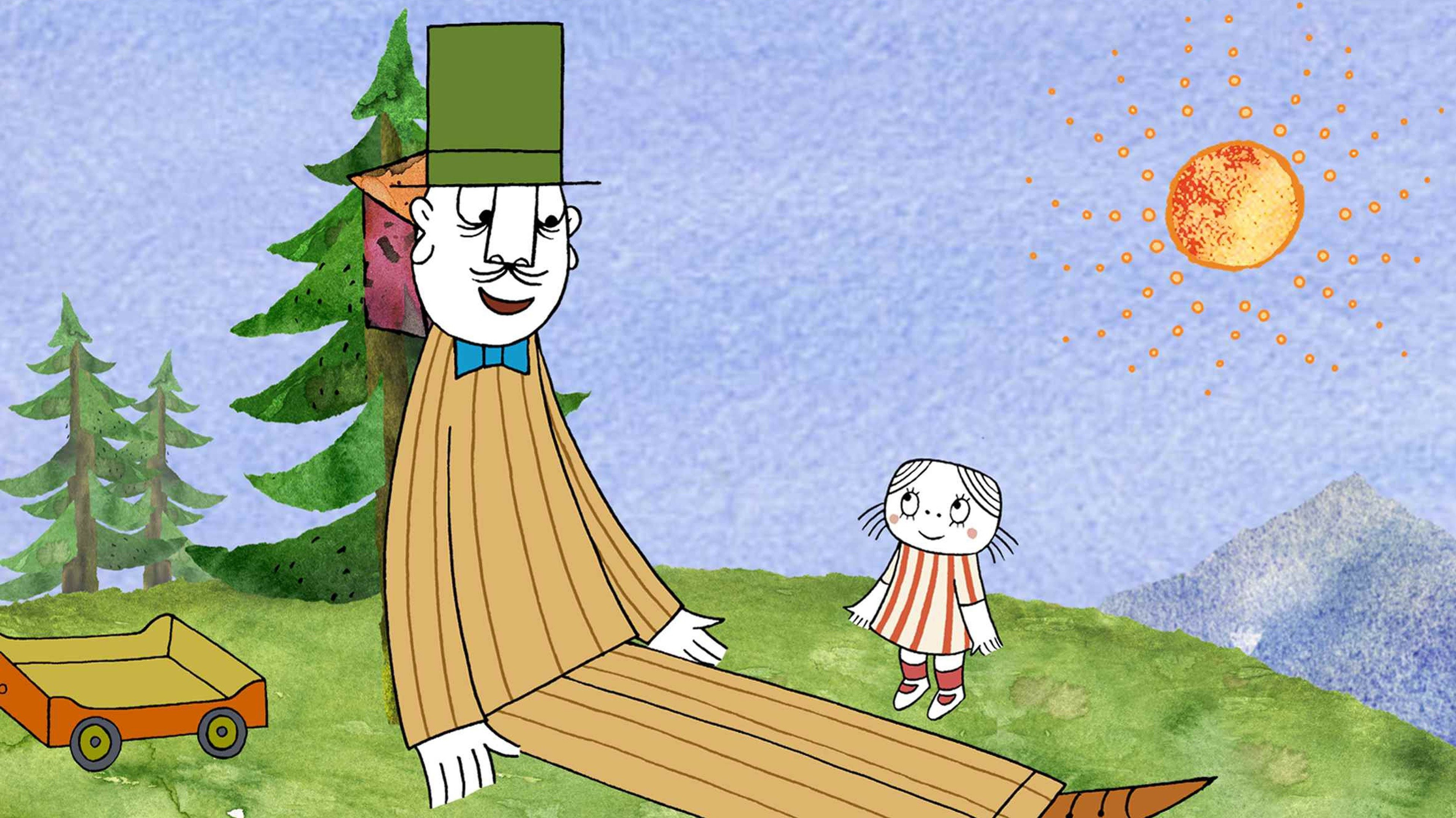 Backdrop for Little Anna and the Tall Uncle