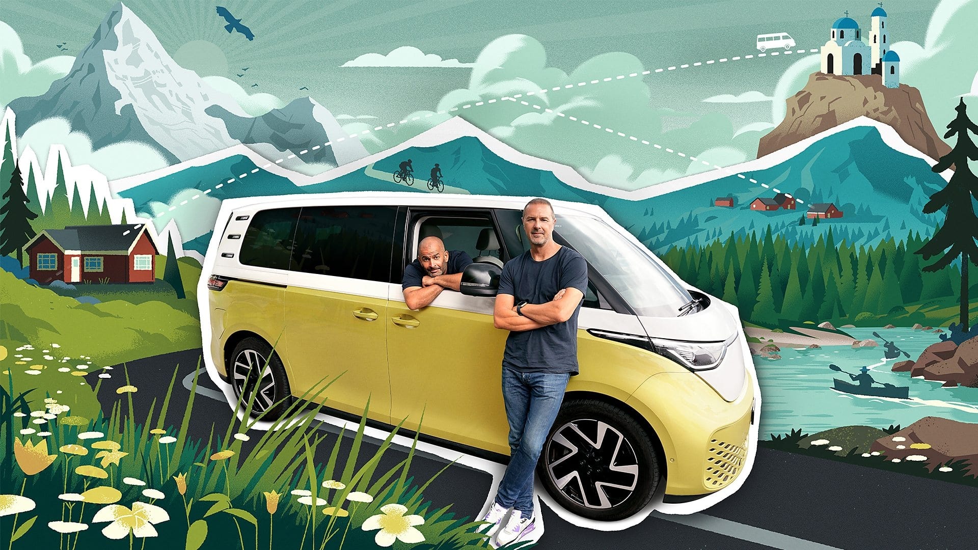 Backdrop for Paddy and Chris: Road Tripping