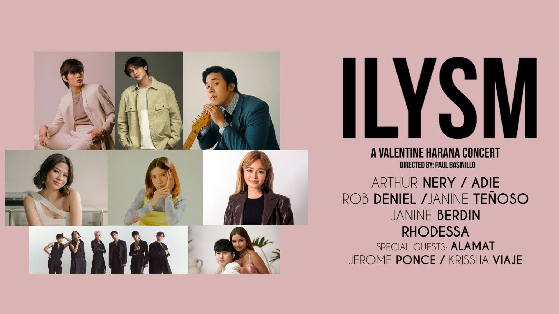 Backdrop for ILYSM...A Valentine Harana Concert