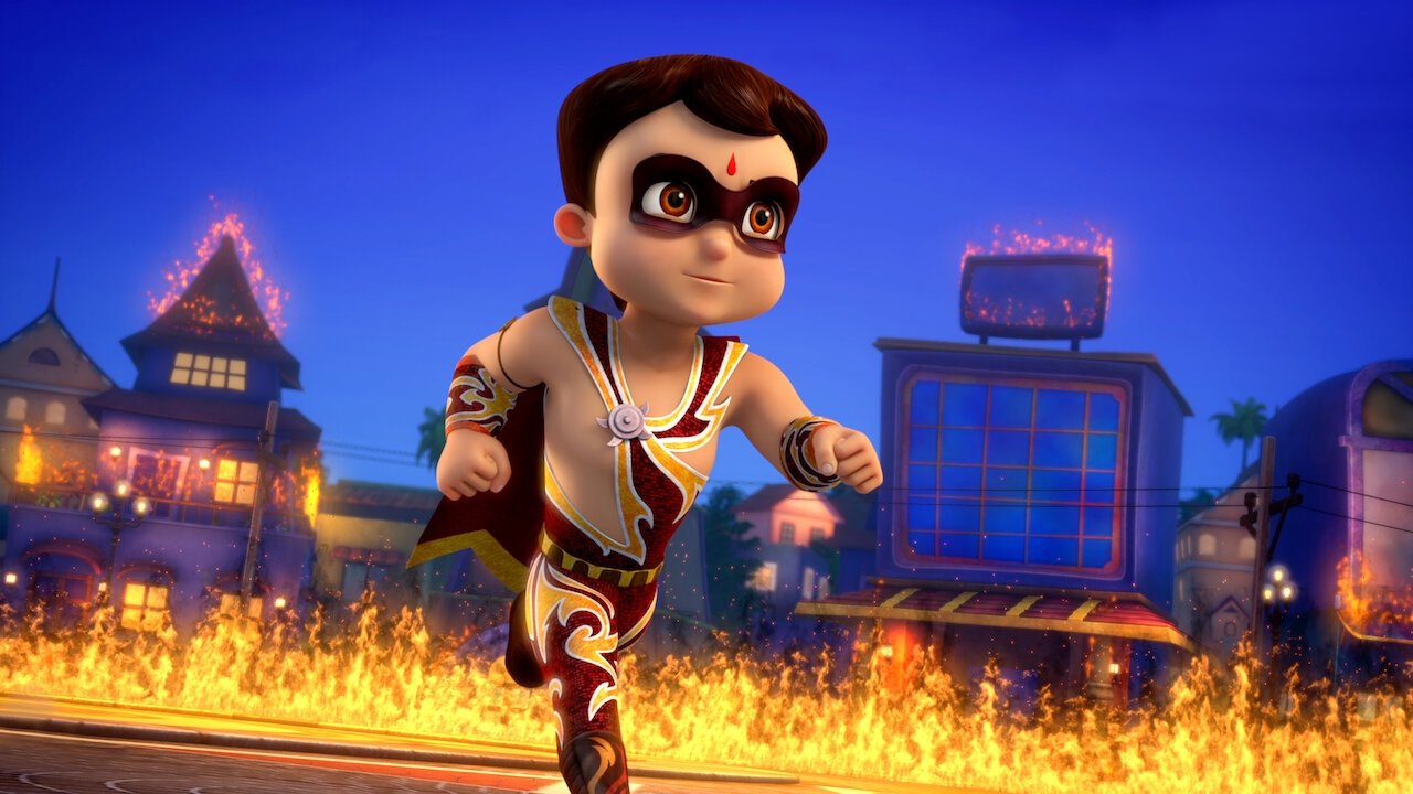 Backdrop for Chhota Bheem and Krishna: Mayanagari