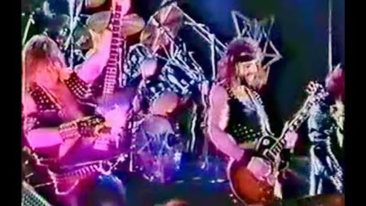 Backdrop for Running Wild -  Live in Zeche, Bochum (Germany) - Gates To Purgatory Tour (22.04.1985)