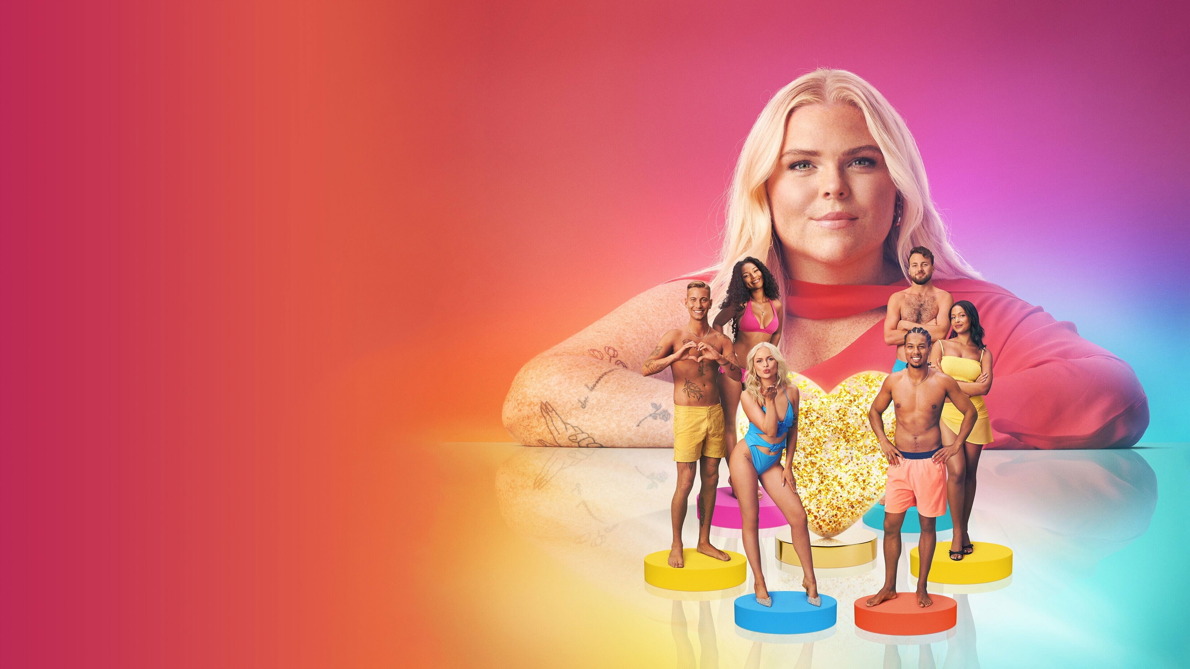 Backdrop for Love Island Sweden