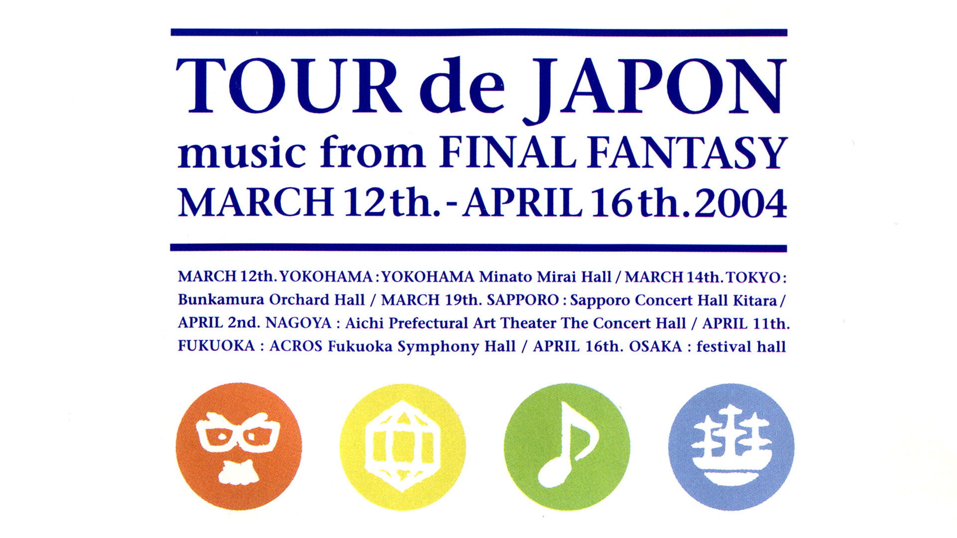 Backdrop for Tour de Japon: music from Final Fantasy
