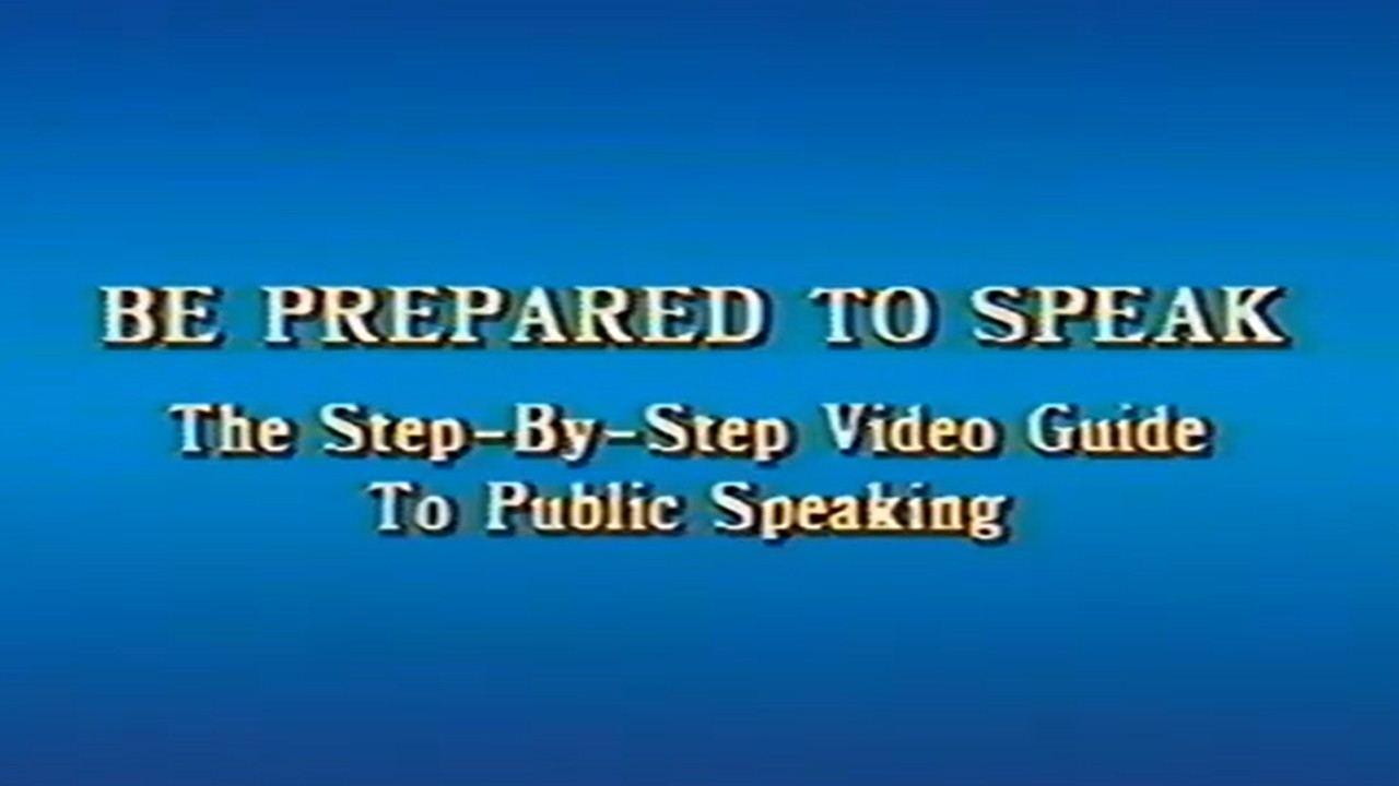 Backdrop for Be Prepared to Speak