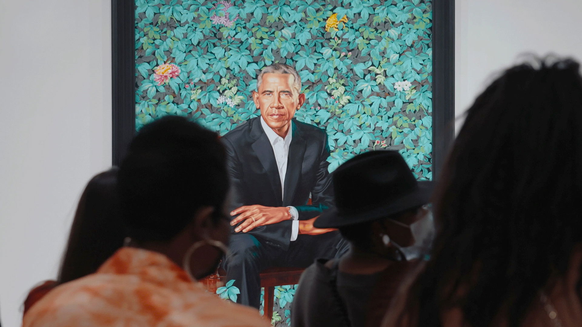 Backdrop for Picturing the Obamas