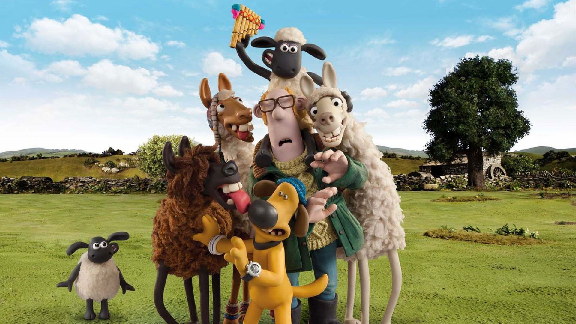 Backdrop for Shaun le mouton, la ferme en folie