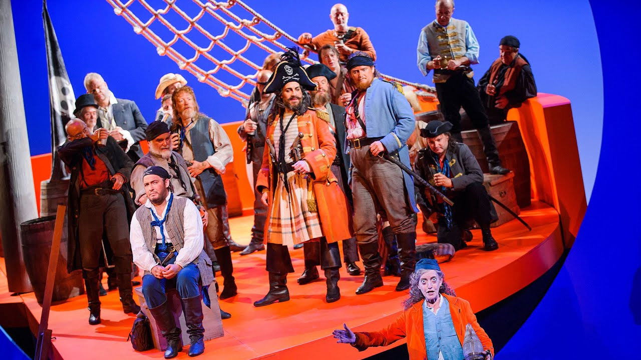 Backdrop for The Pirates of Penzance