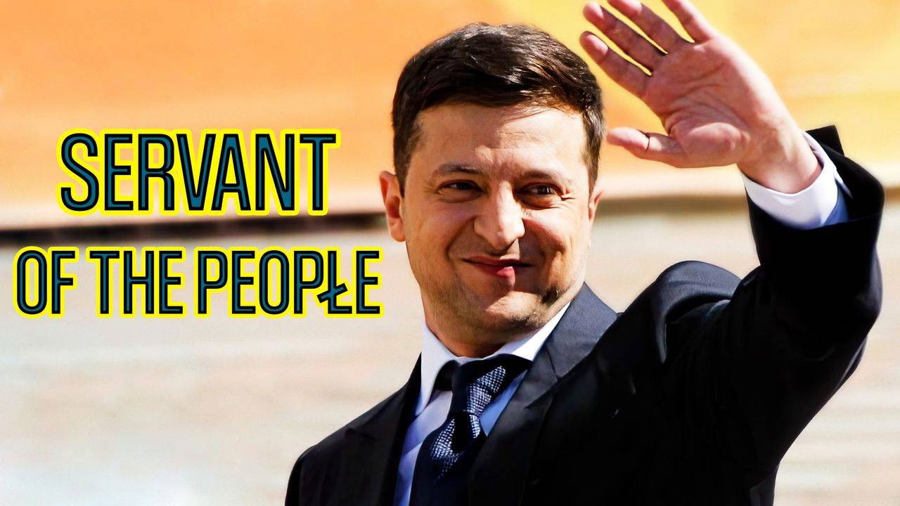 Backdrop for Servant of the people, Zelensky