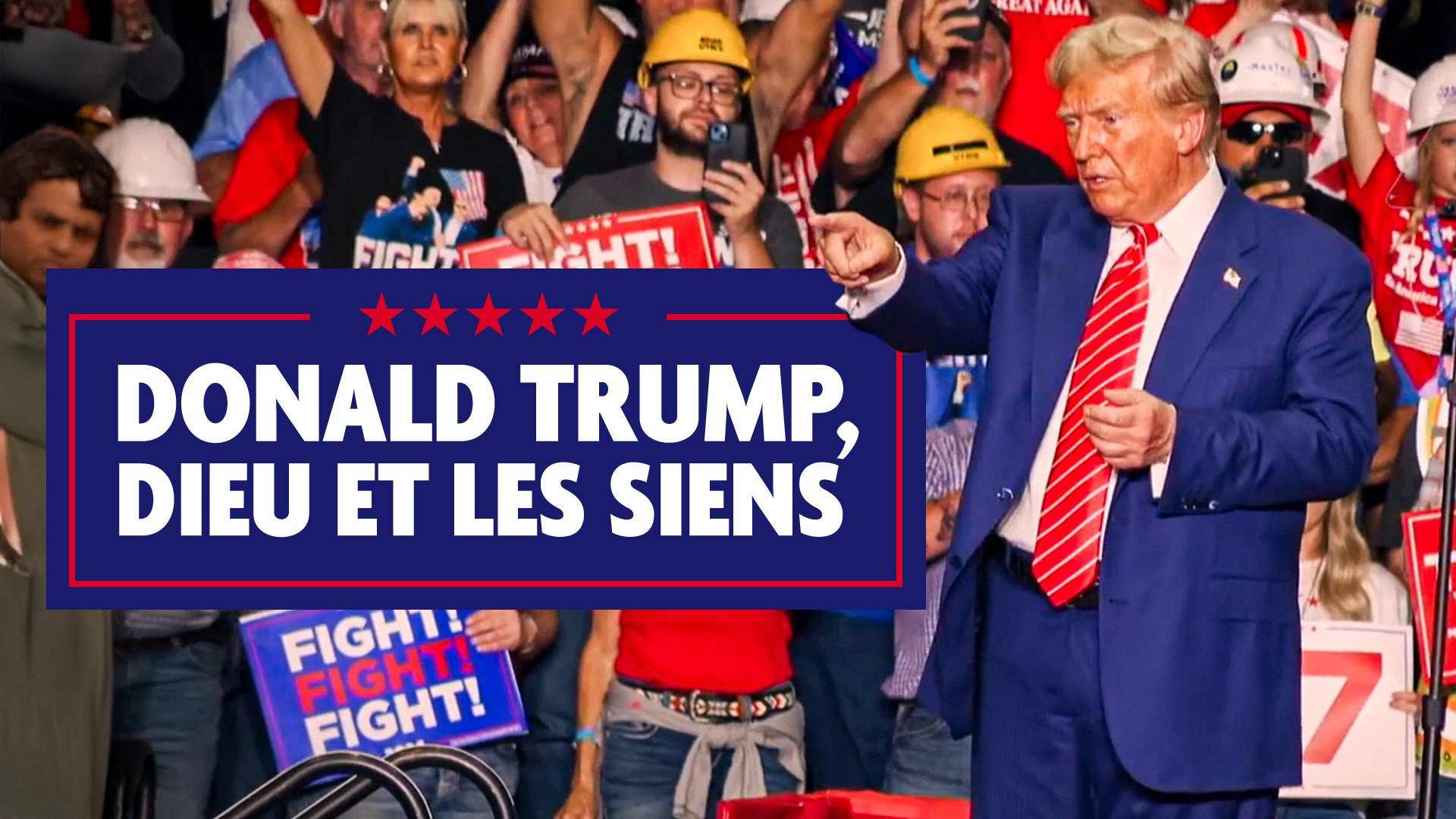 Backdrop for Donald Trump, Dieu et les siens