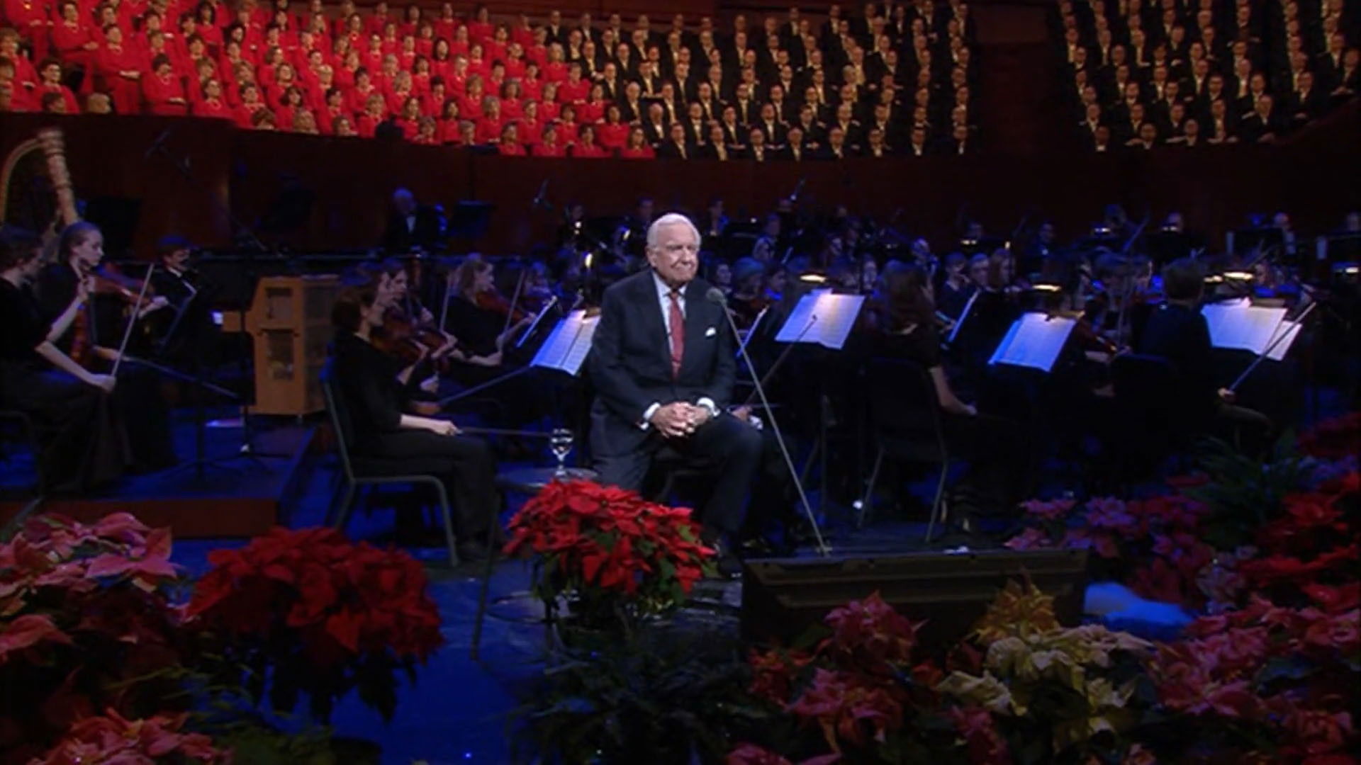 Backdrop for Silent Night, Holy Night with Walter Cronkite