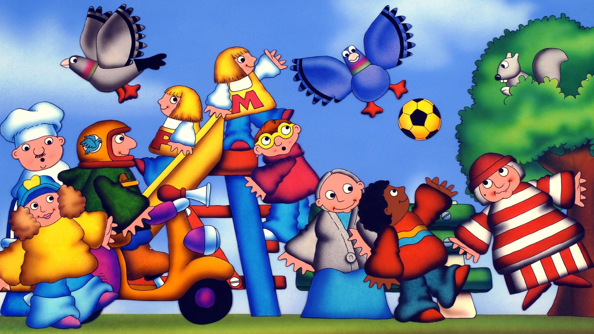 Backdrop for Pigeon Street