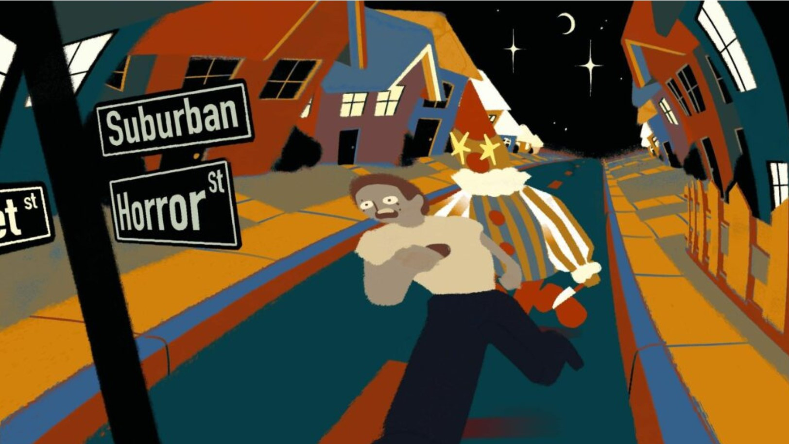 Backdrop for Suburban Horror