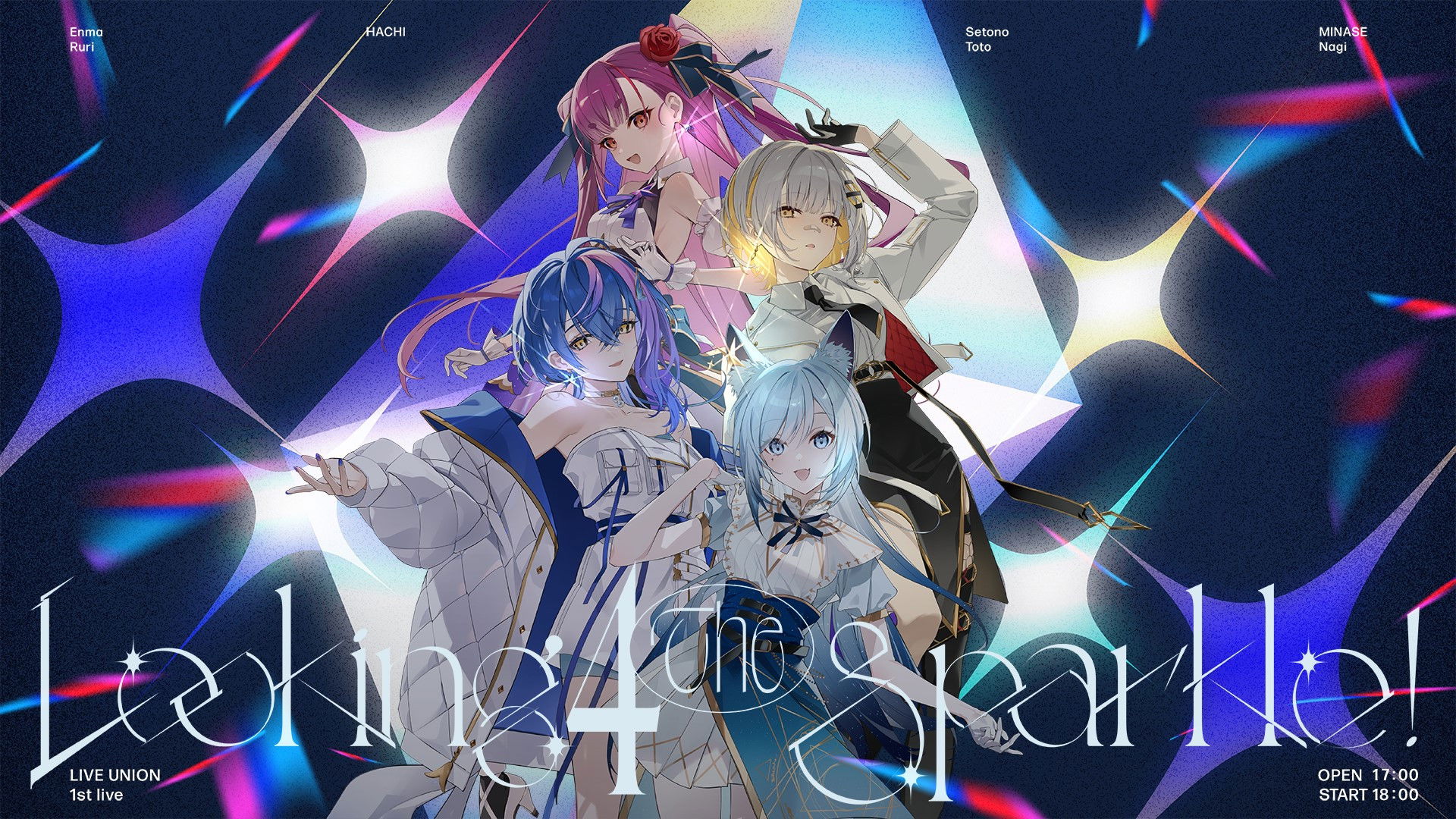 Backdrop for LIVE UNION 1st Live "Looking 4 The Sparkle!"