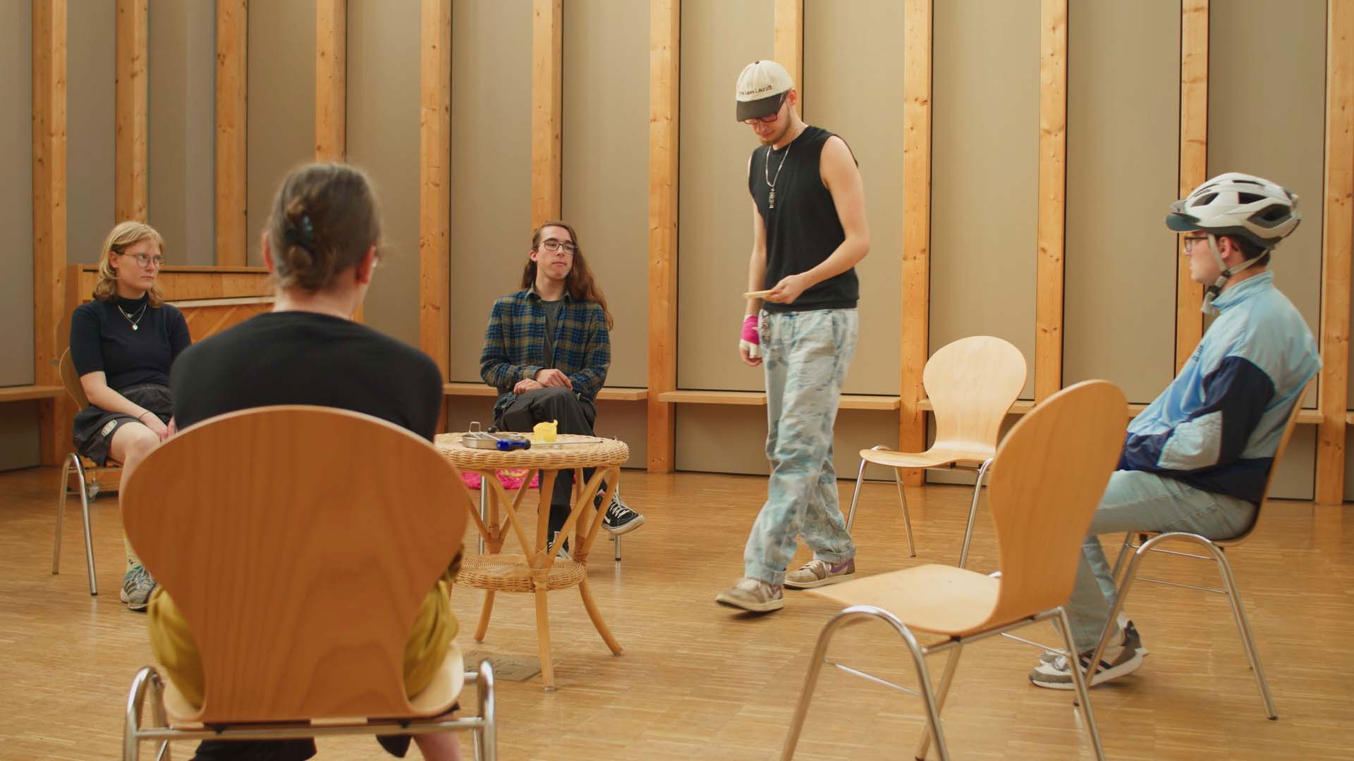 Backdrop for Knock on Wood