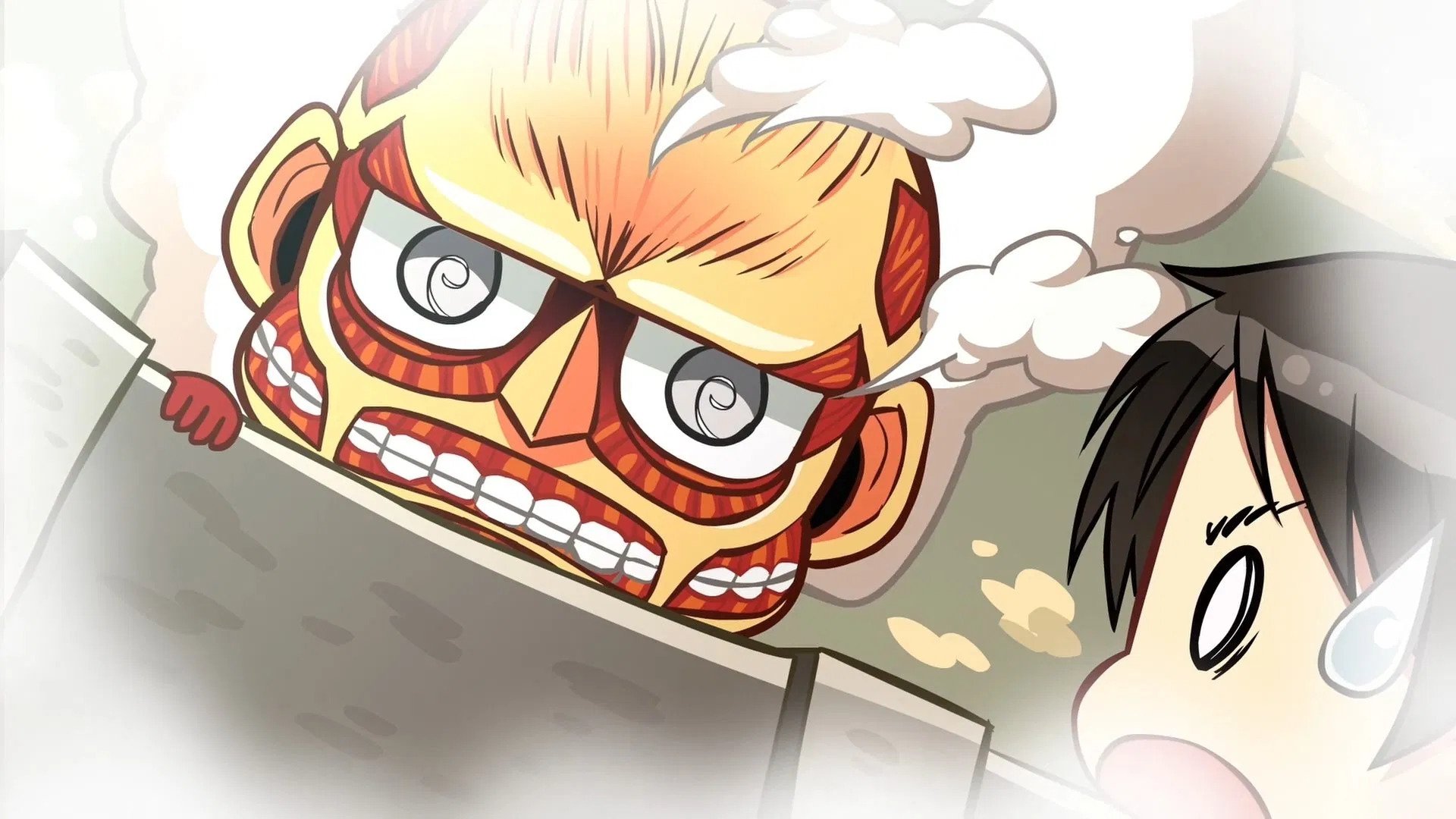 Backdrop for Attack on Titan: Chibi Theater