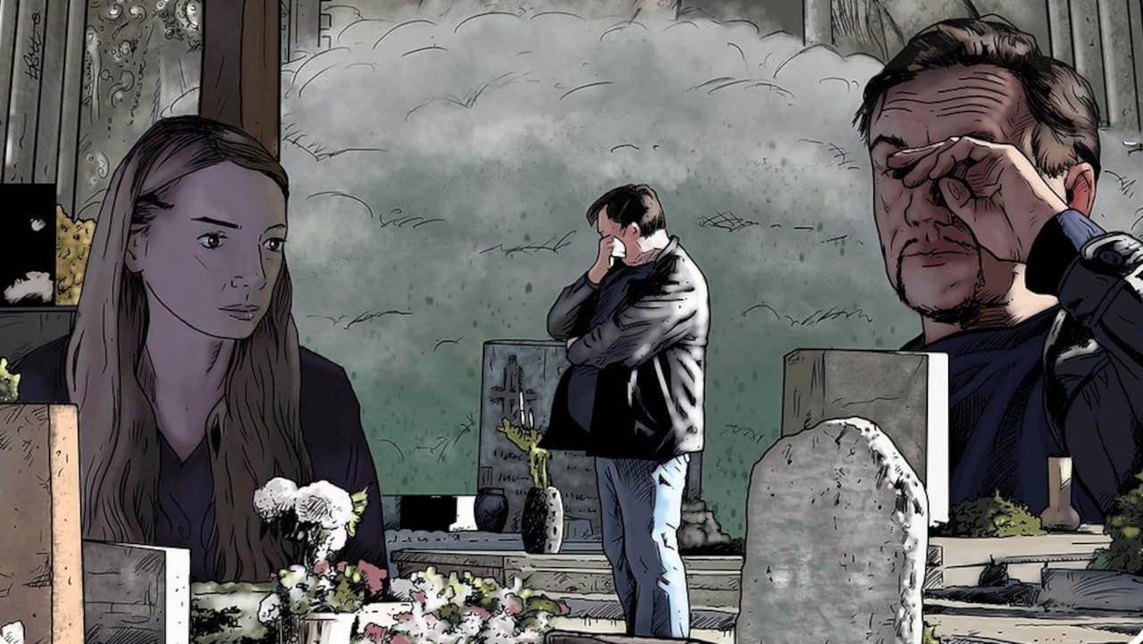 Backdrop for Tears in Chiasso