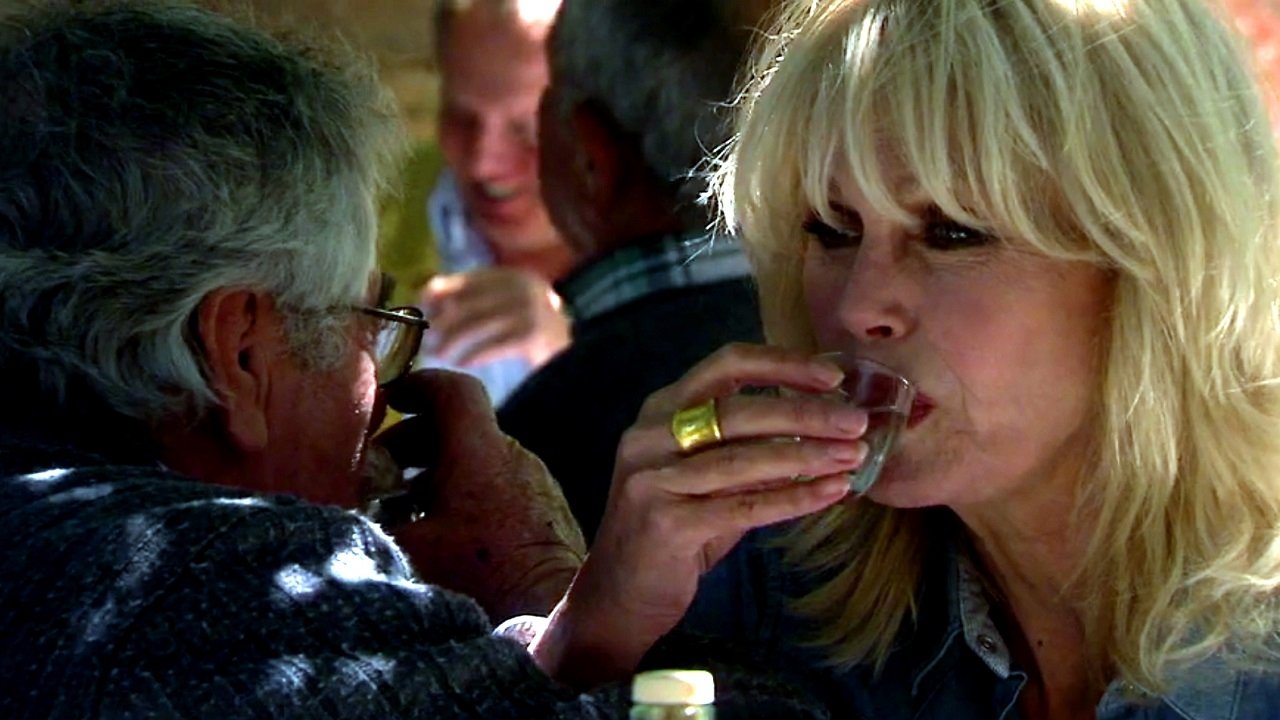 Backdrop for Joanna Lumley's Postcards