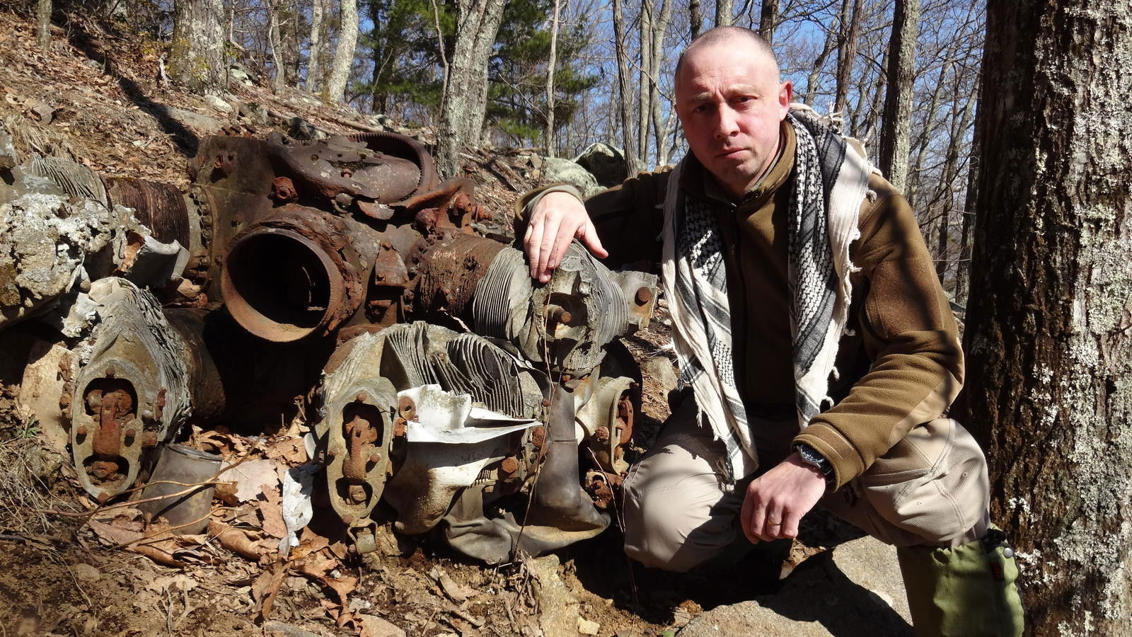 Backdrop for WWII Air Crash Detectives