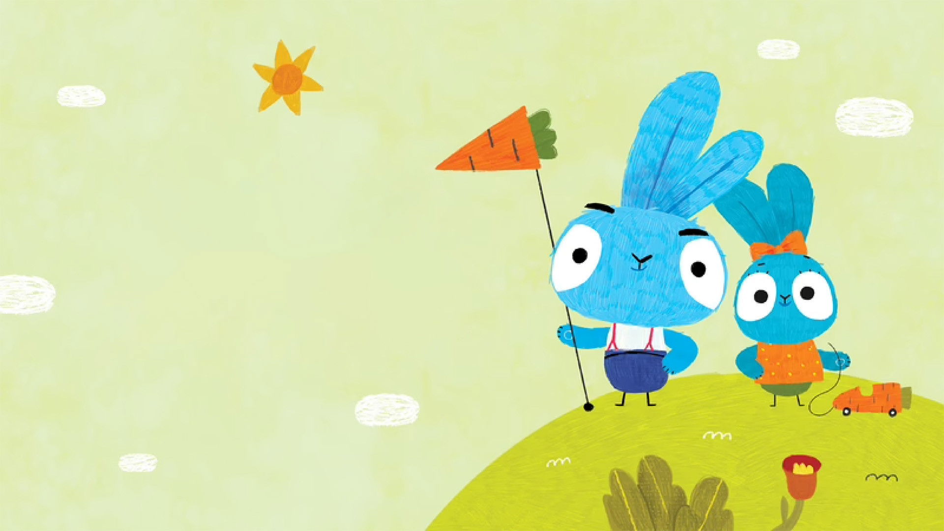 Backdrop for Brave Bunnies