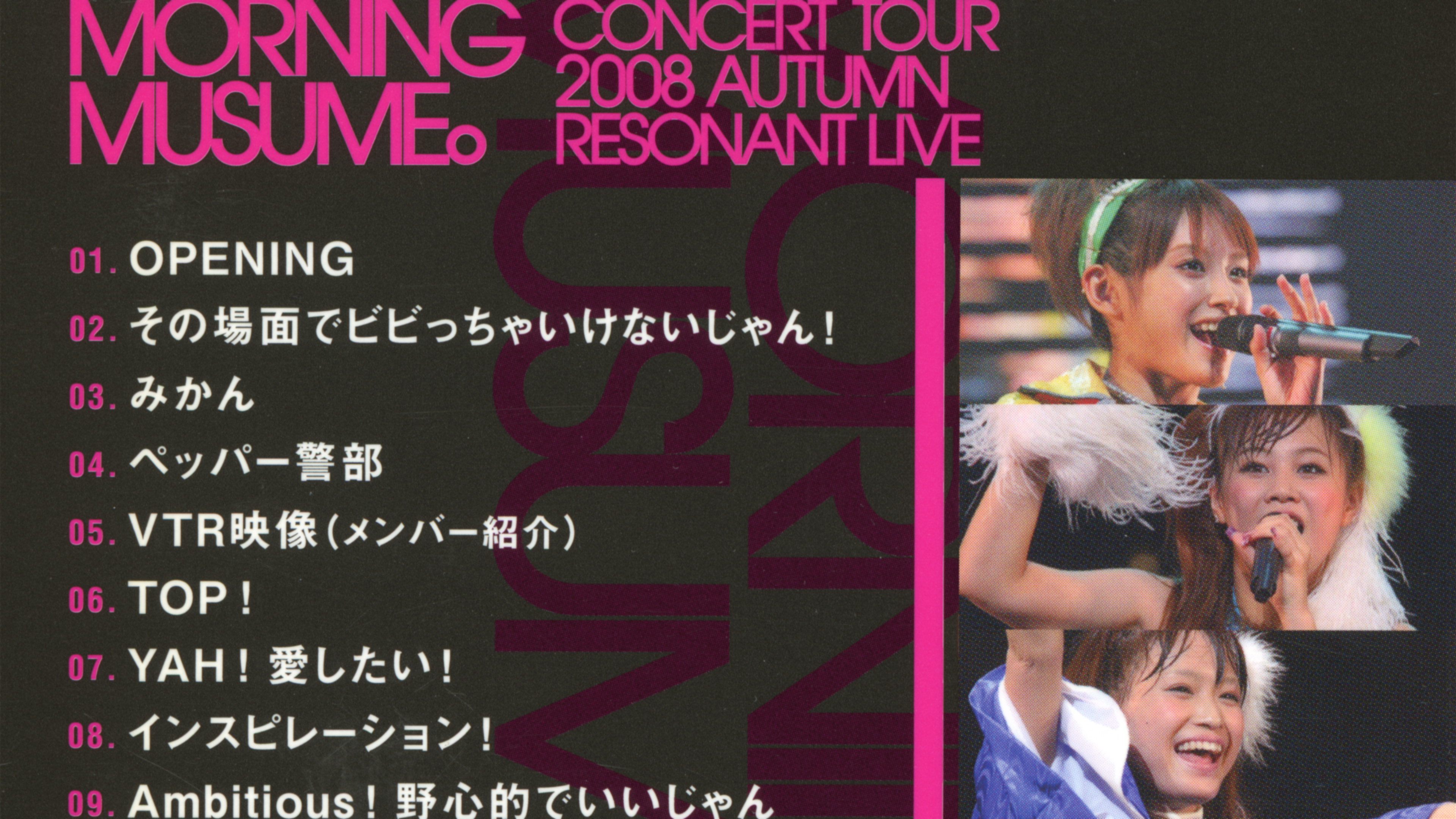 Backdrop for Morning Musume. 2008 Autumn Solo Jun Jun ~Resonant LIVE~