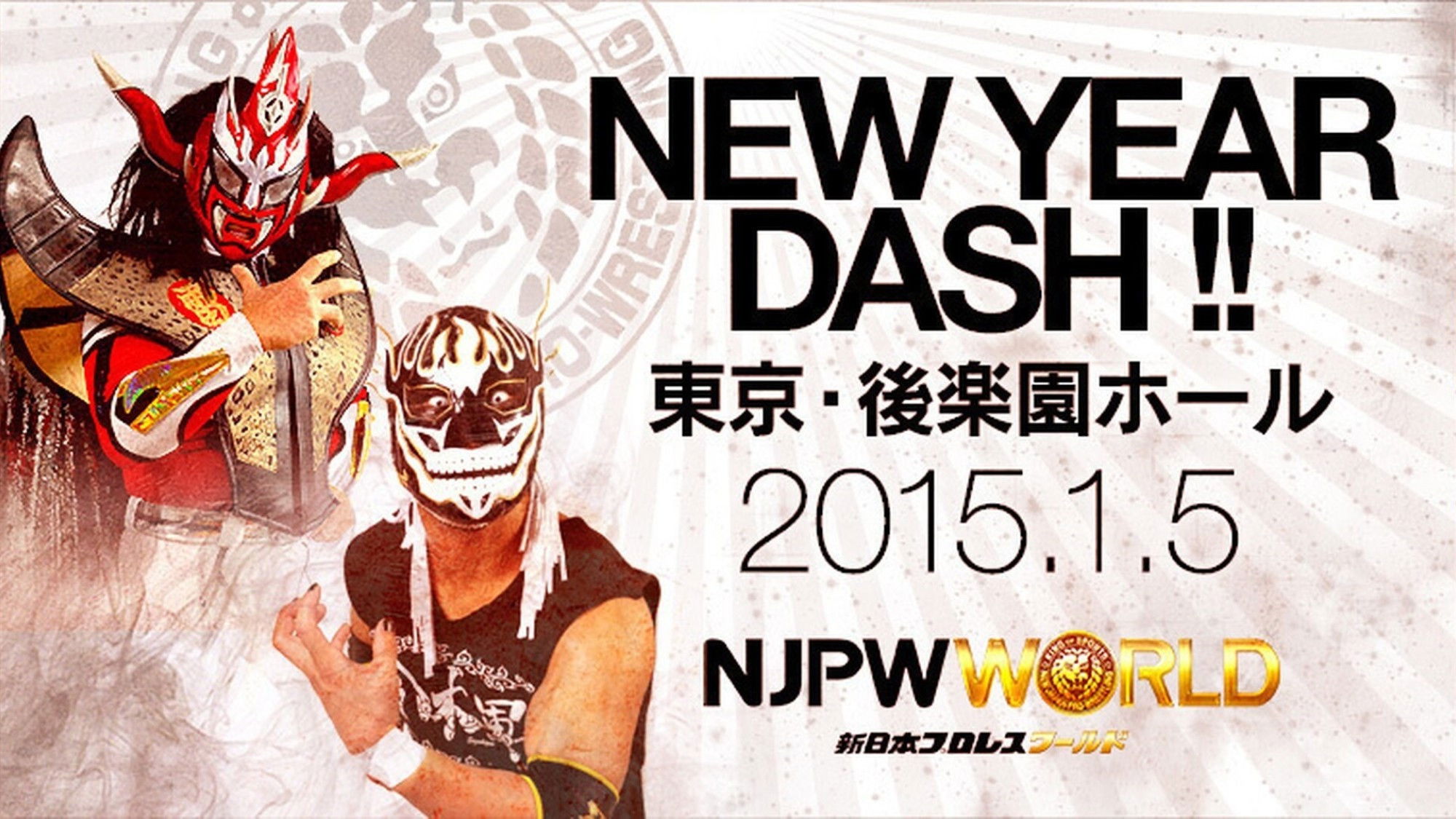 Backdrop for NJPW New Year Dash !! 2015