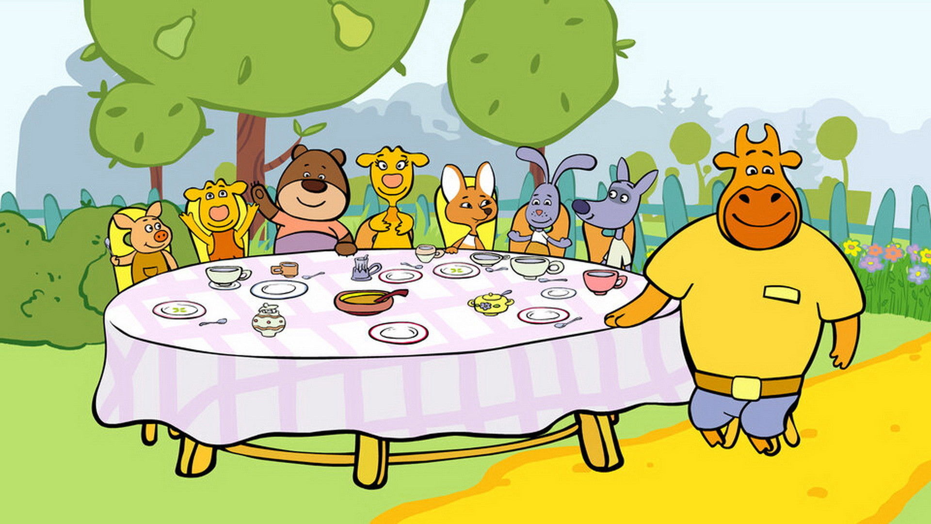 Backdrop for Оранжевая корова