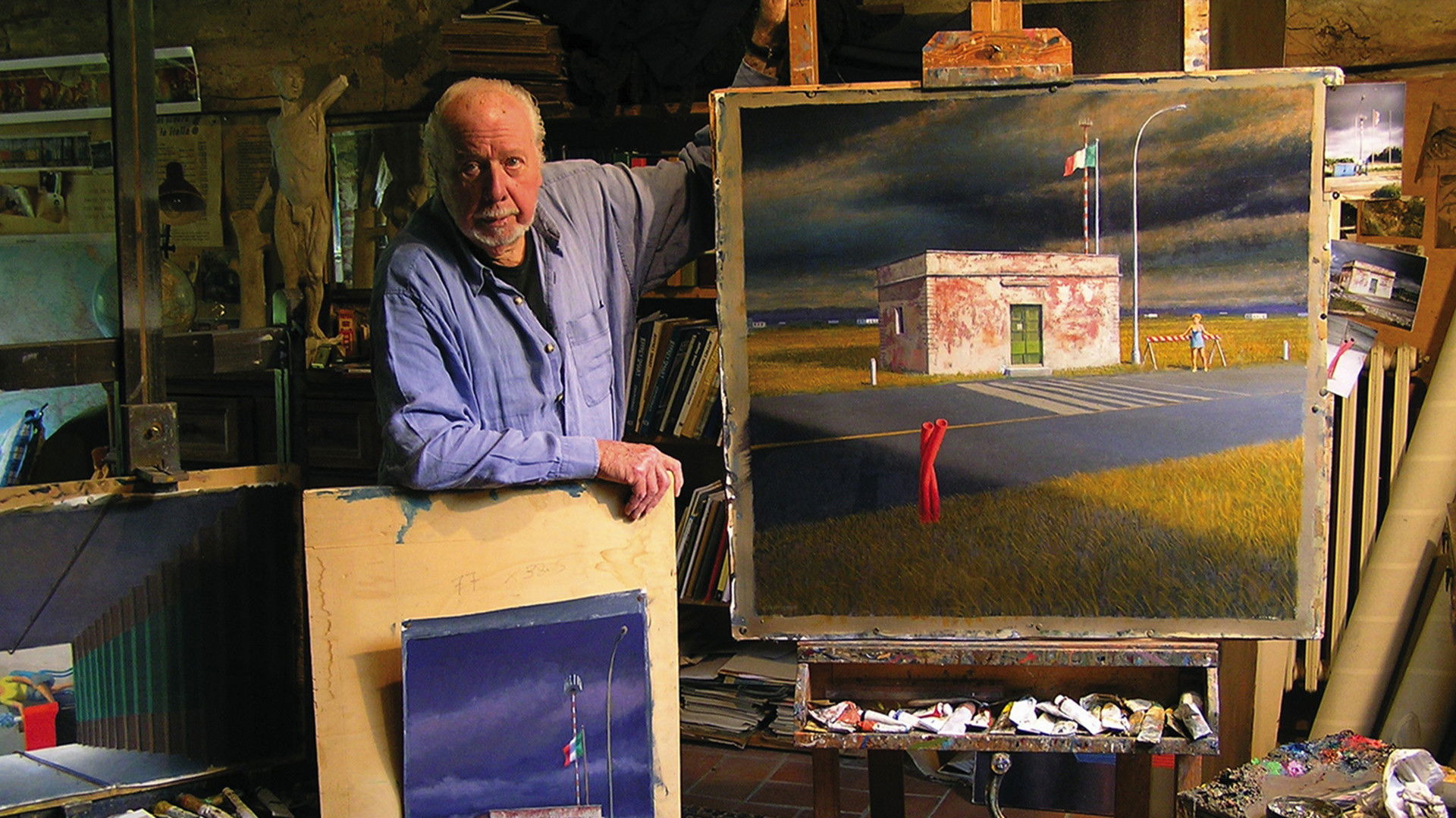 Backdrop for Jeffrey Smart