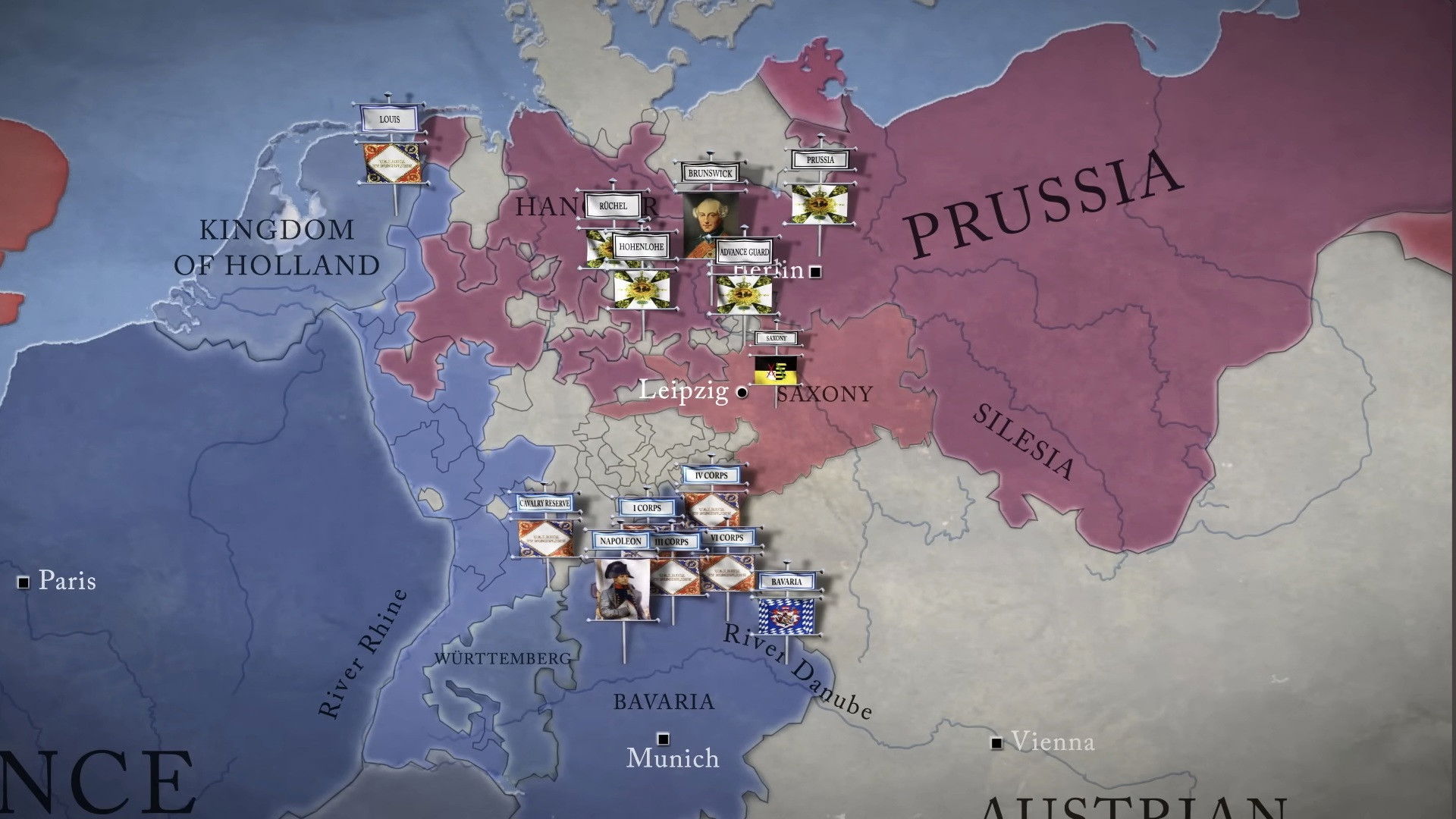 Backdrop for Napoleonic Wars: Battle of Jena-Auerstedt 1806