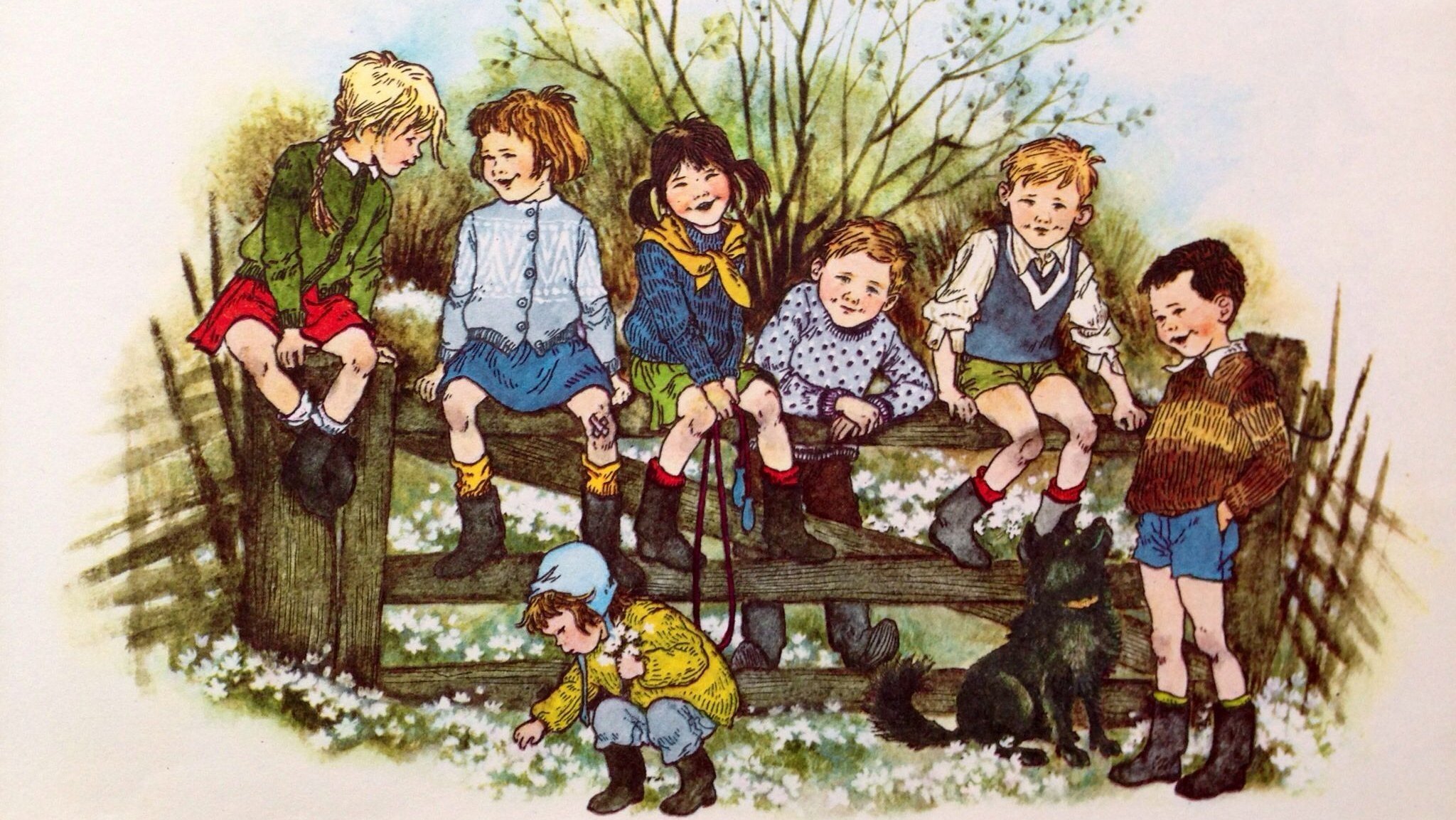 Backdrop for The Children From The Noisy Village