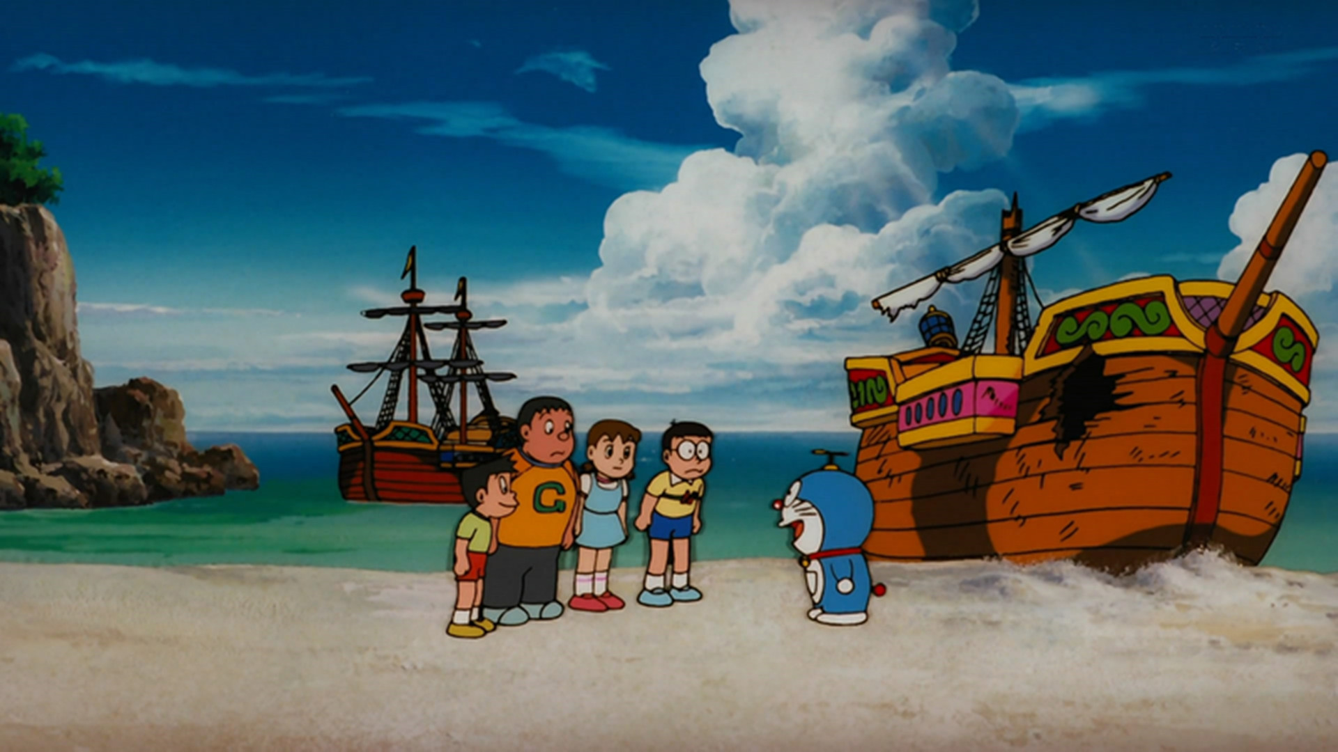 Backdrop for Doraemon: Nobita's Great Adventure in the South Seas