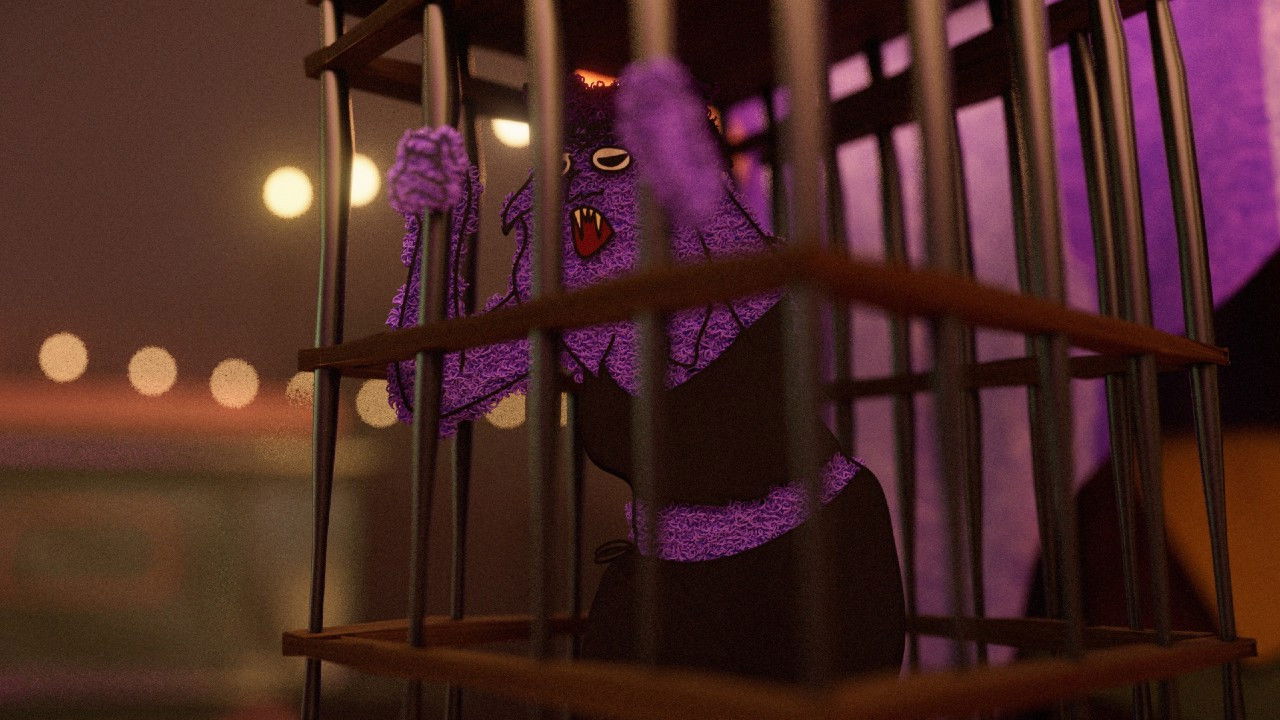 Backdrop for Rajas & the Wolf Girl