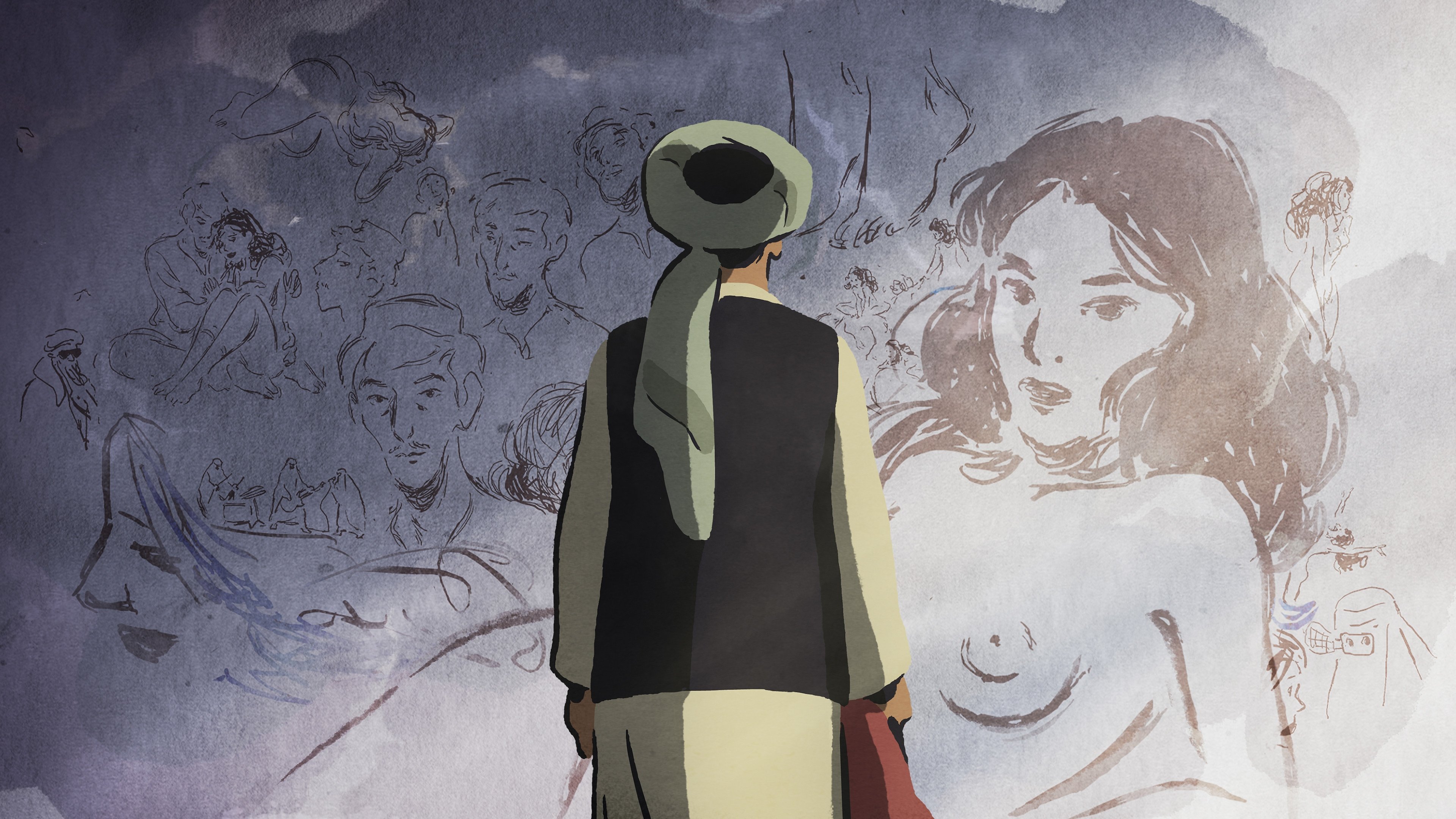 Backdrop for The Swallows of Kabul