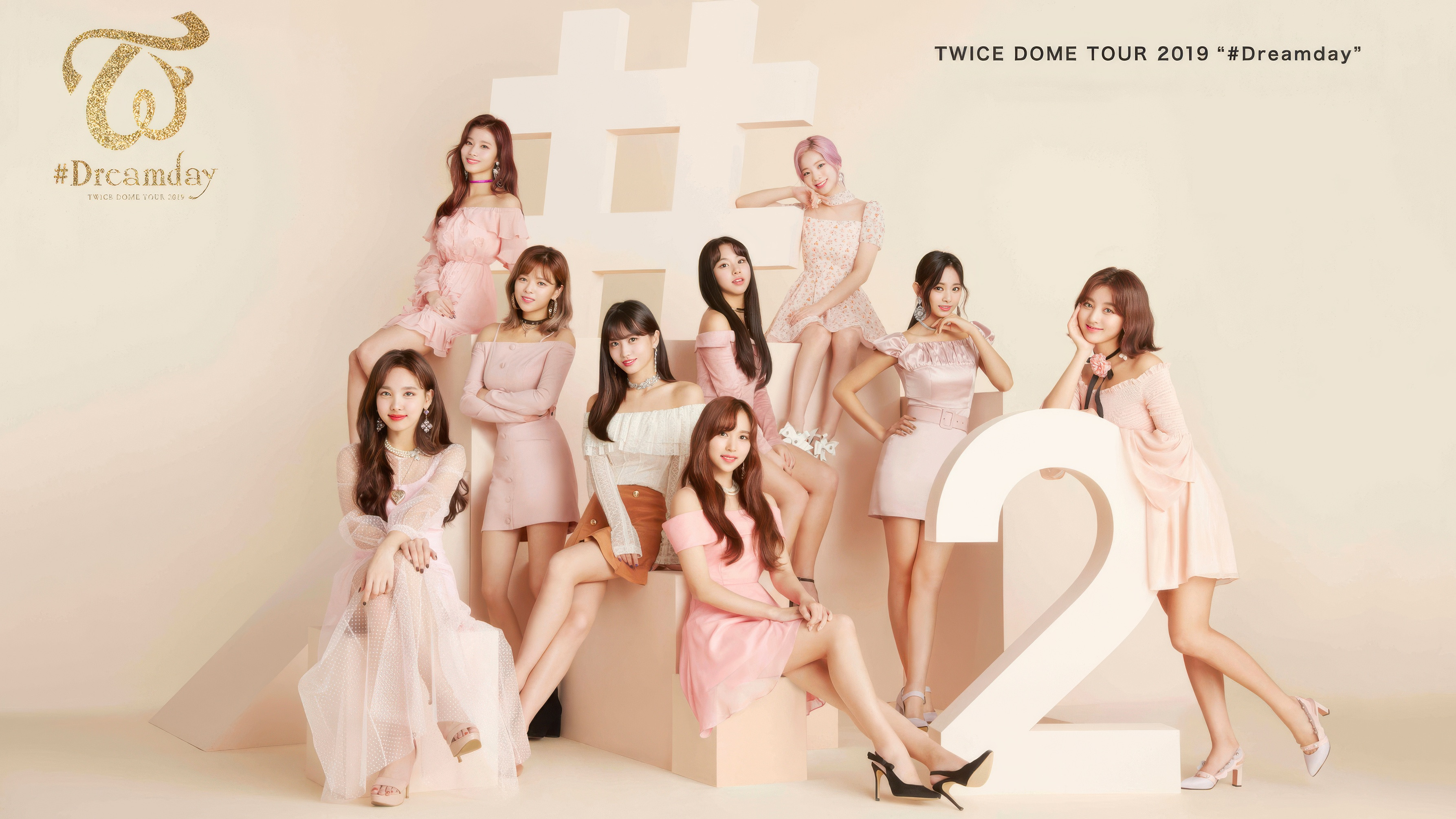 Backdrop for Twice Dome Tour 2019 "#Dreamday"