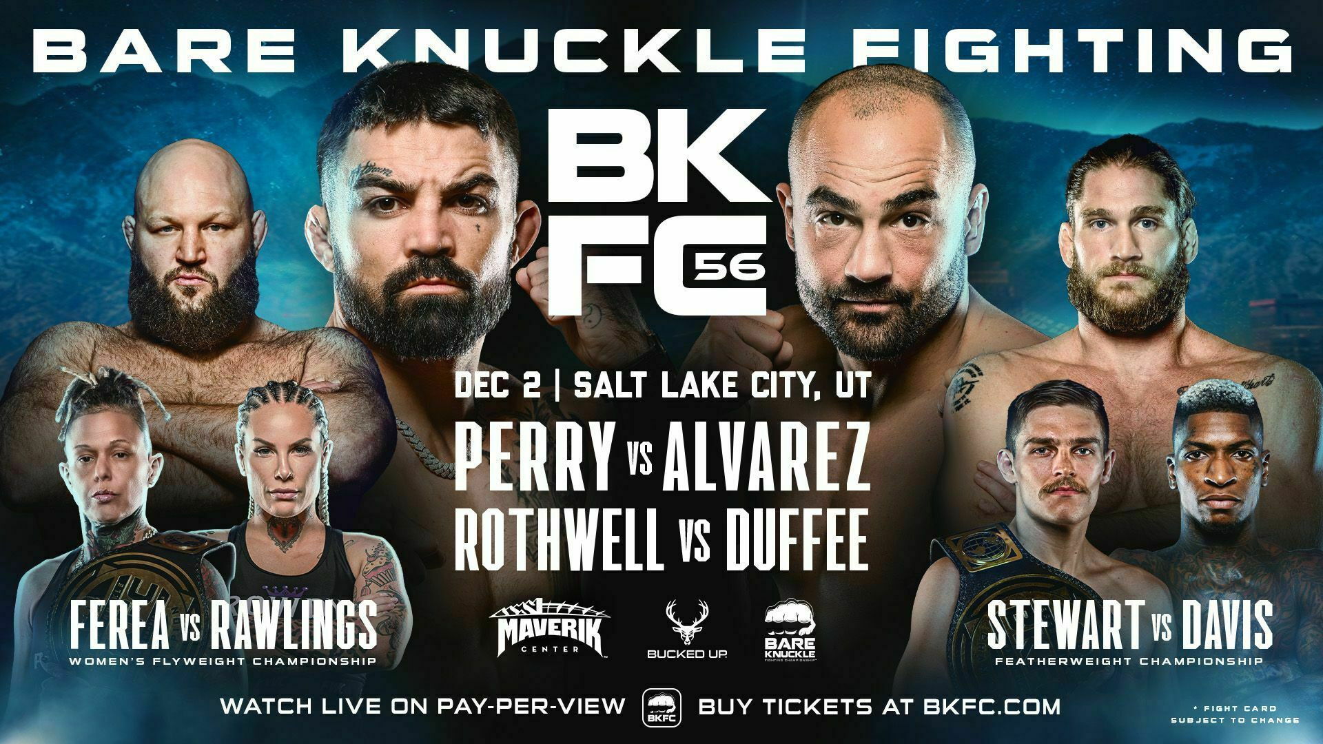 Backdrop for BKFC 56: Perry vs. Alvarez