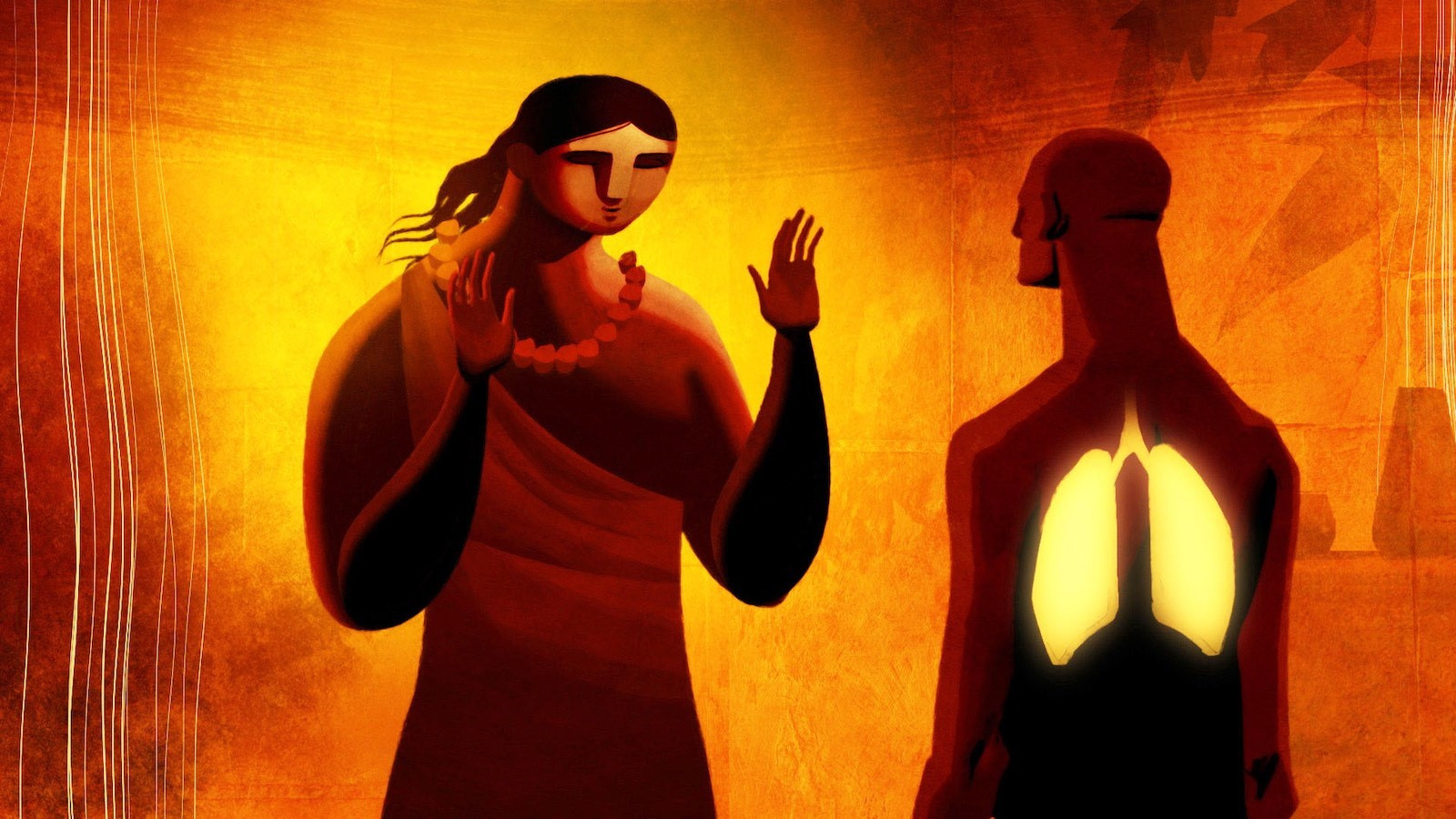 Backdrop for Kapaemahu